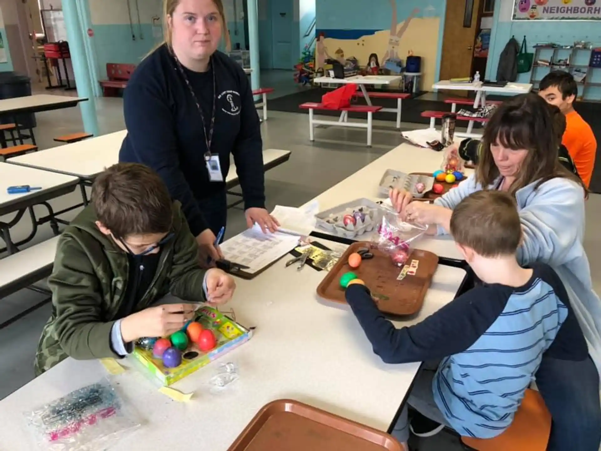 a group of children playing with toys