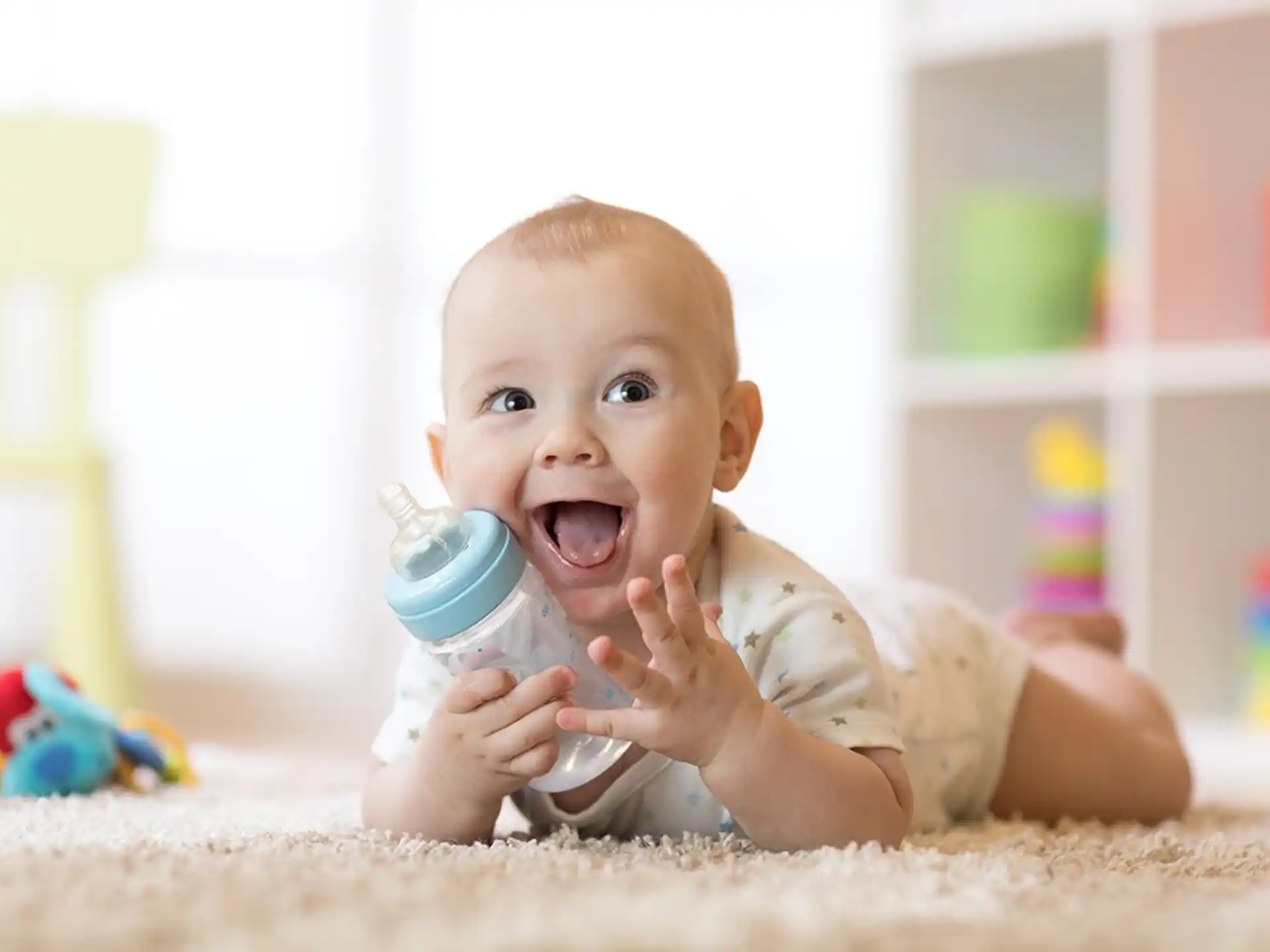 a baby with a pacifier