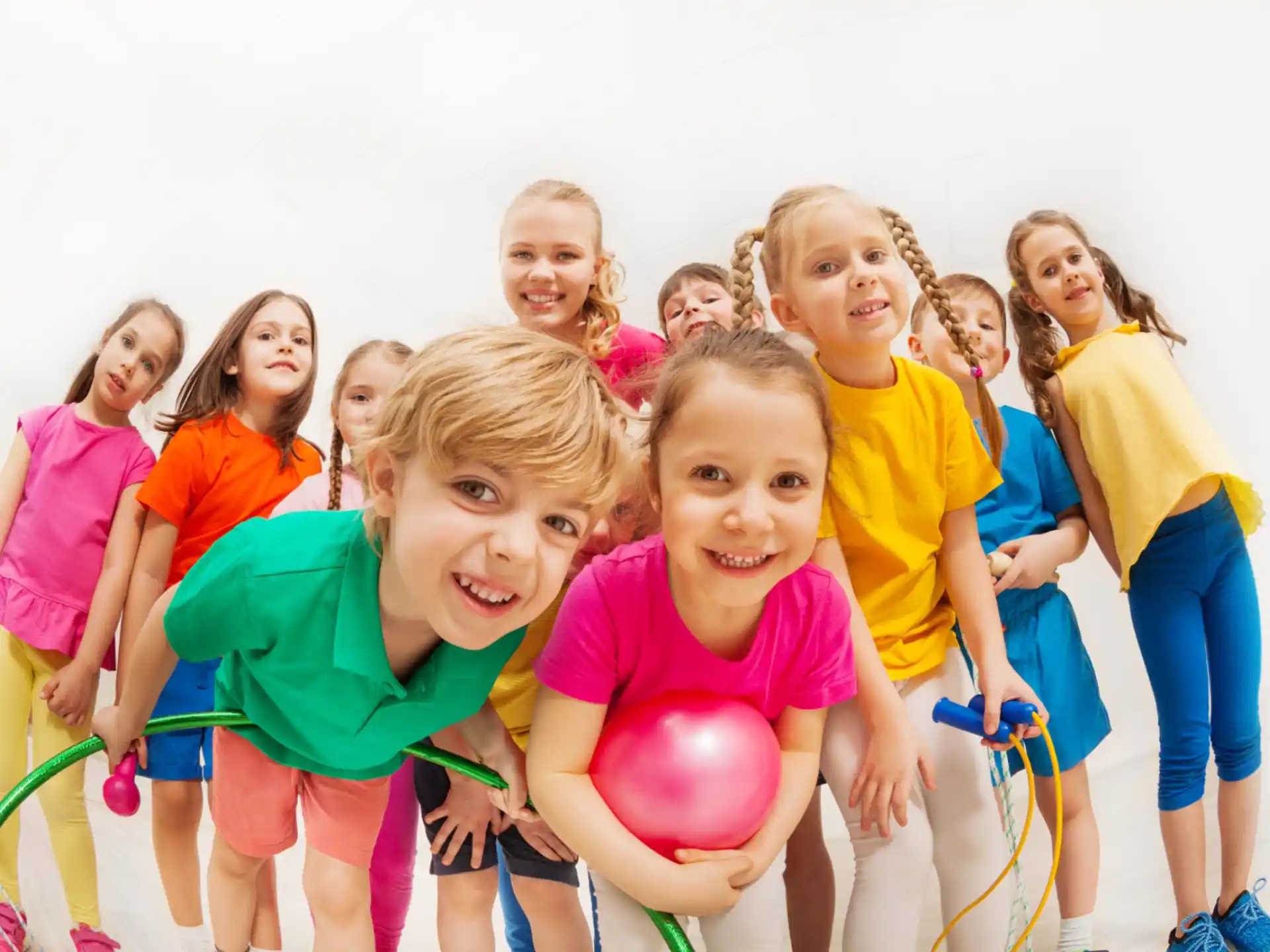 a group of children posing for a photo