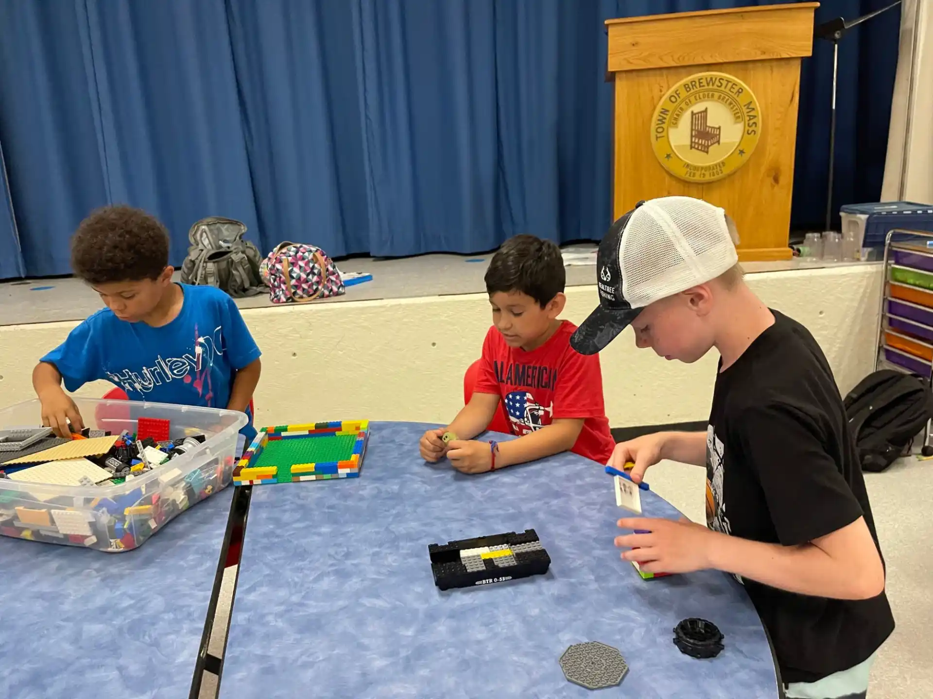 a group of people playing a game
