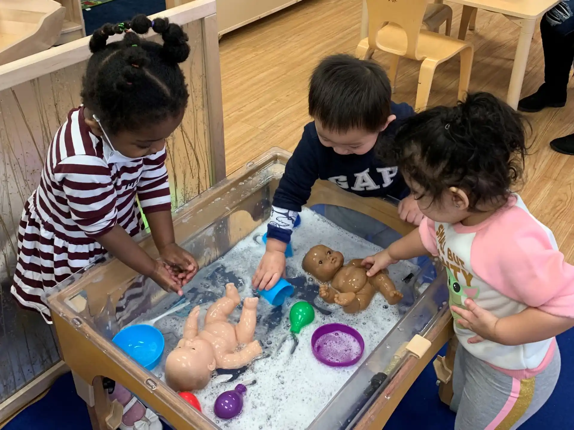 children playing with toys