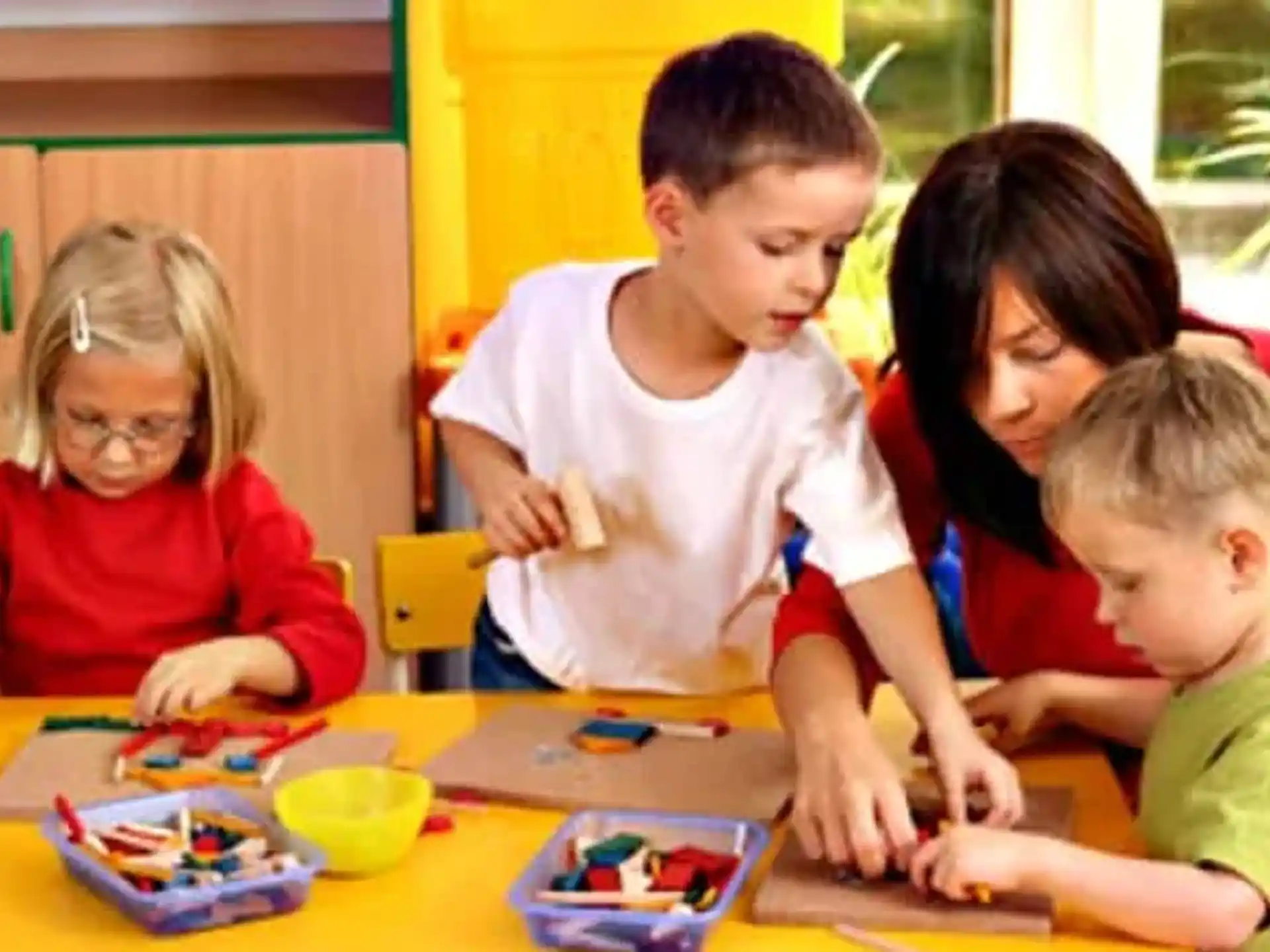 a group of children playing a game