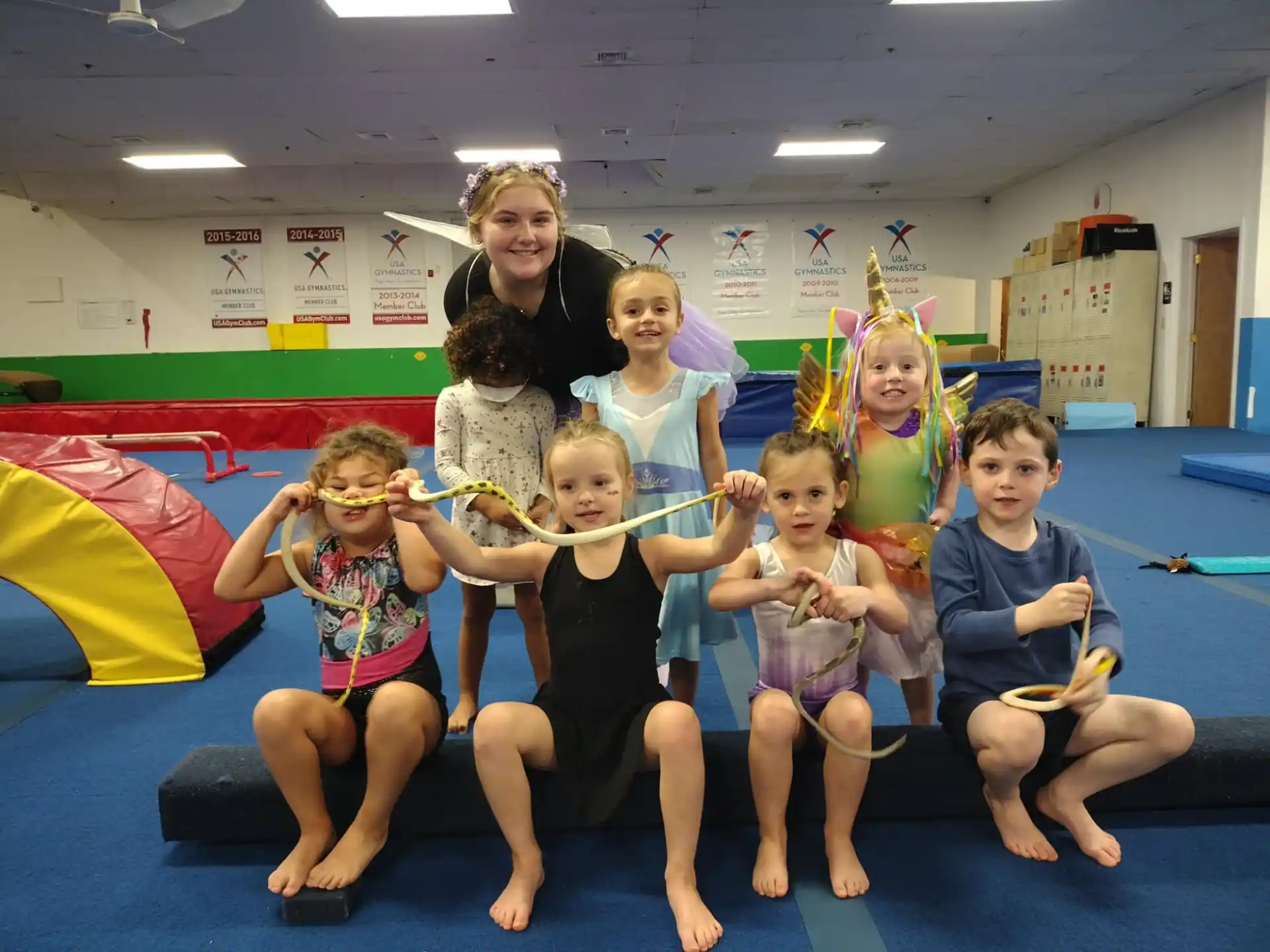 a group of children posing for a photo