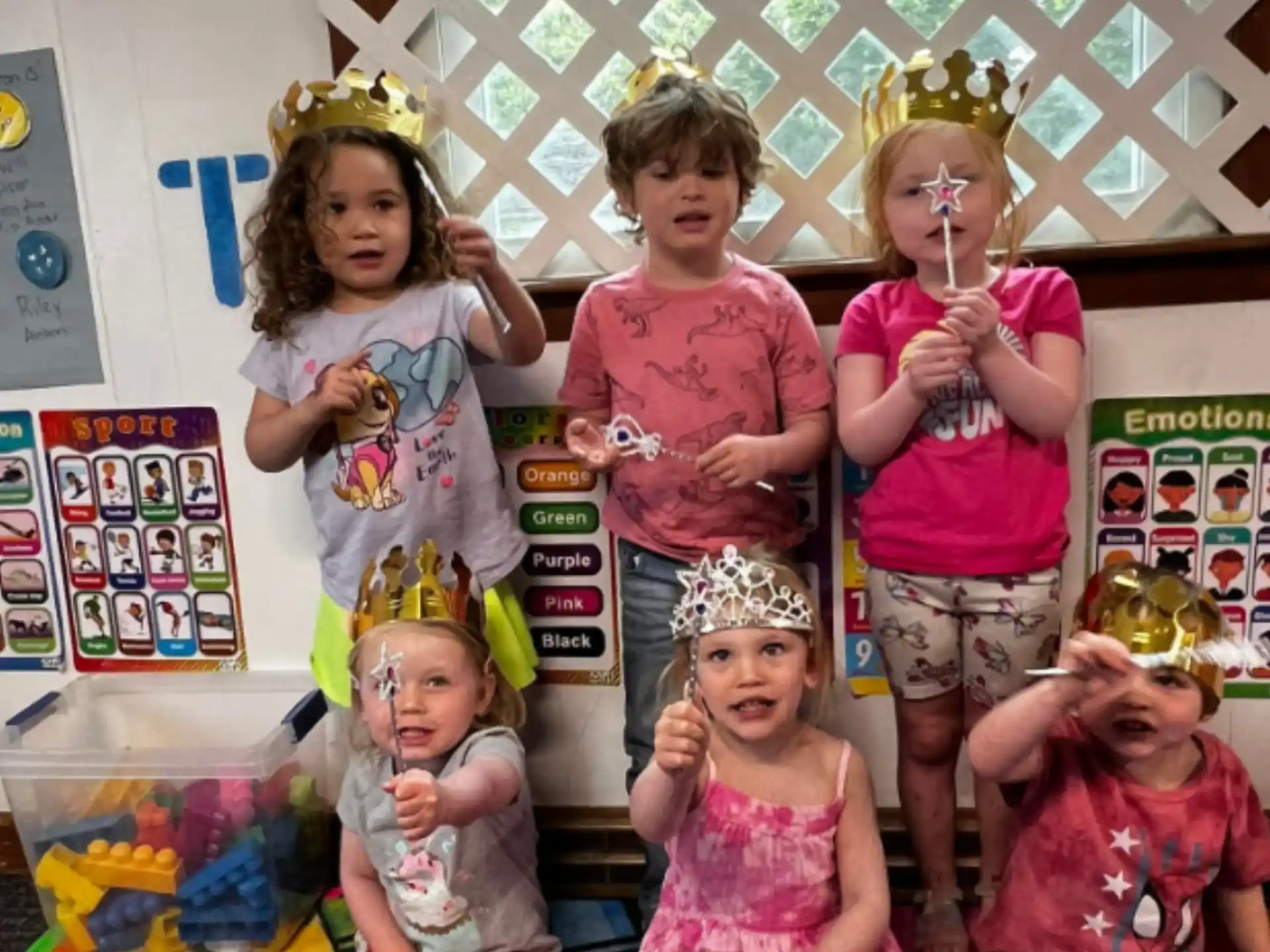 a group of children posing for a photo