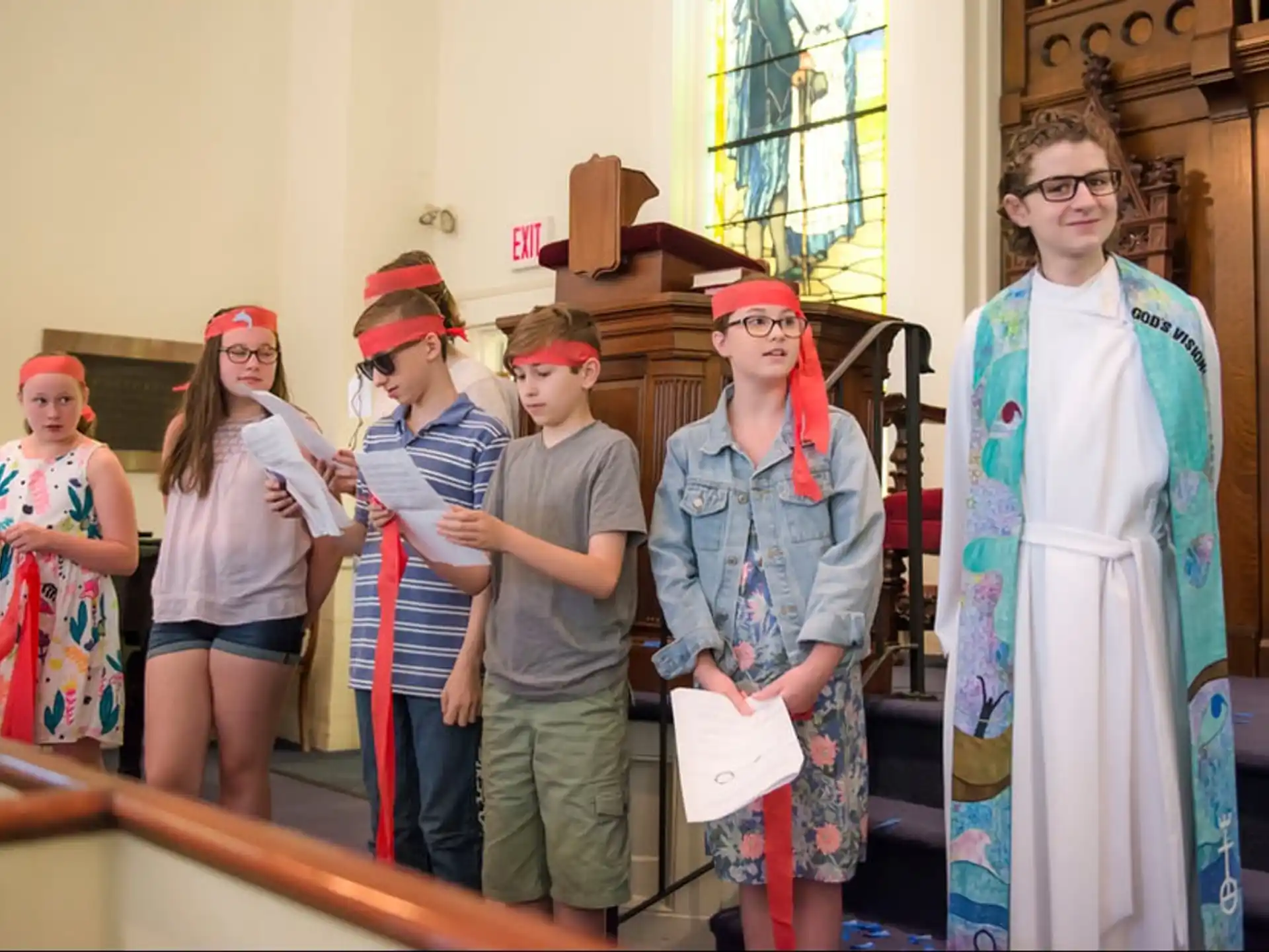 a group of people in clothing