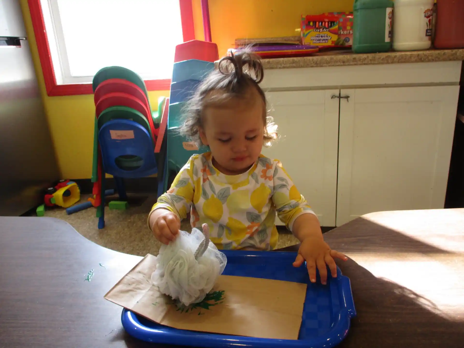 a child playing with toys