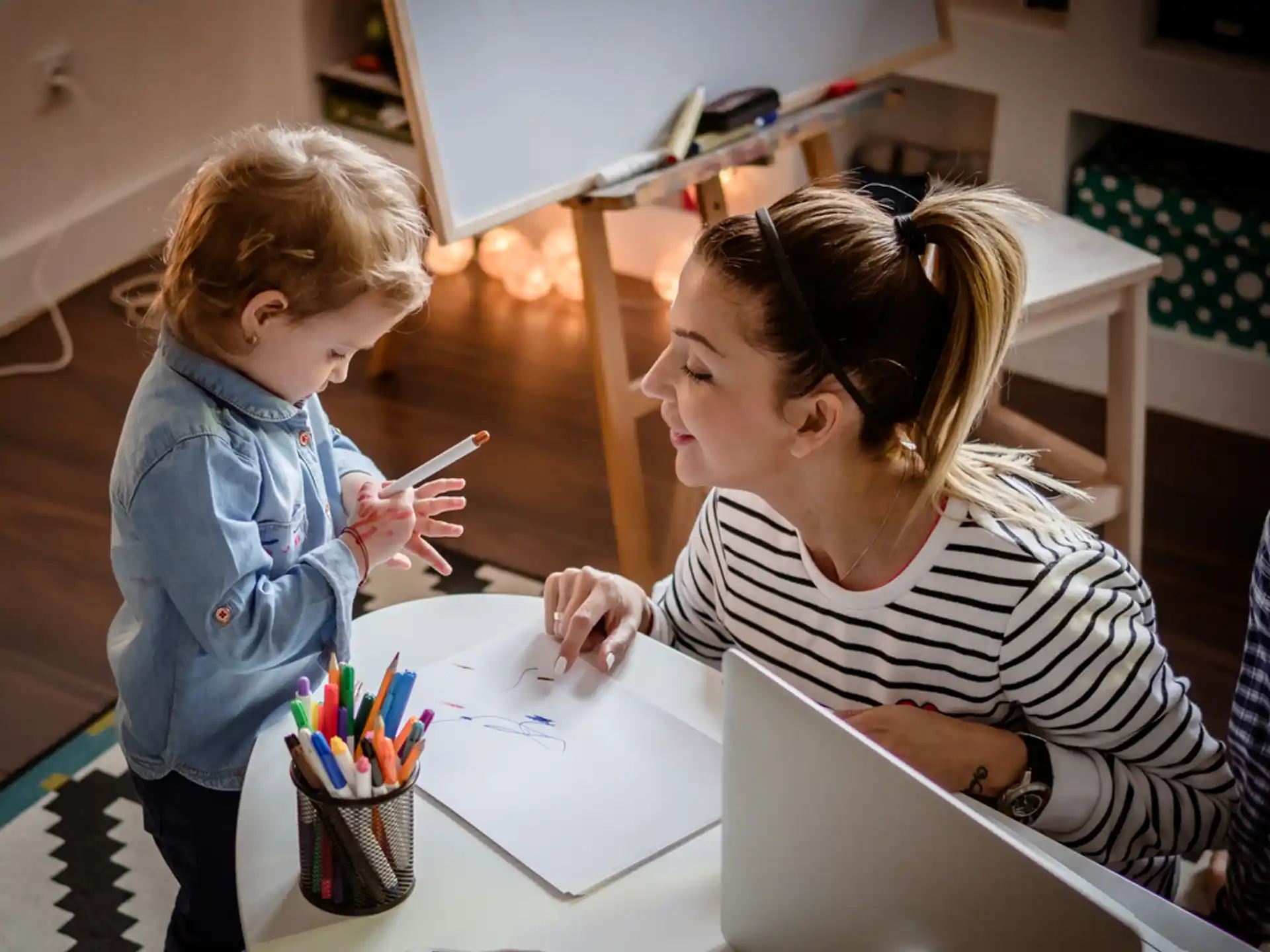 a person and a child