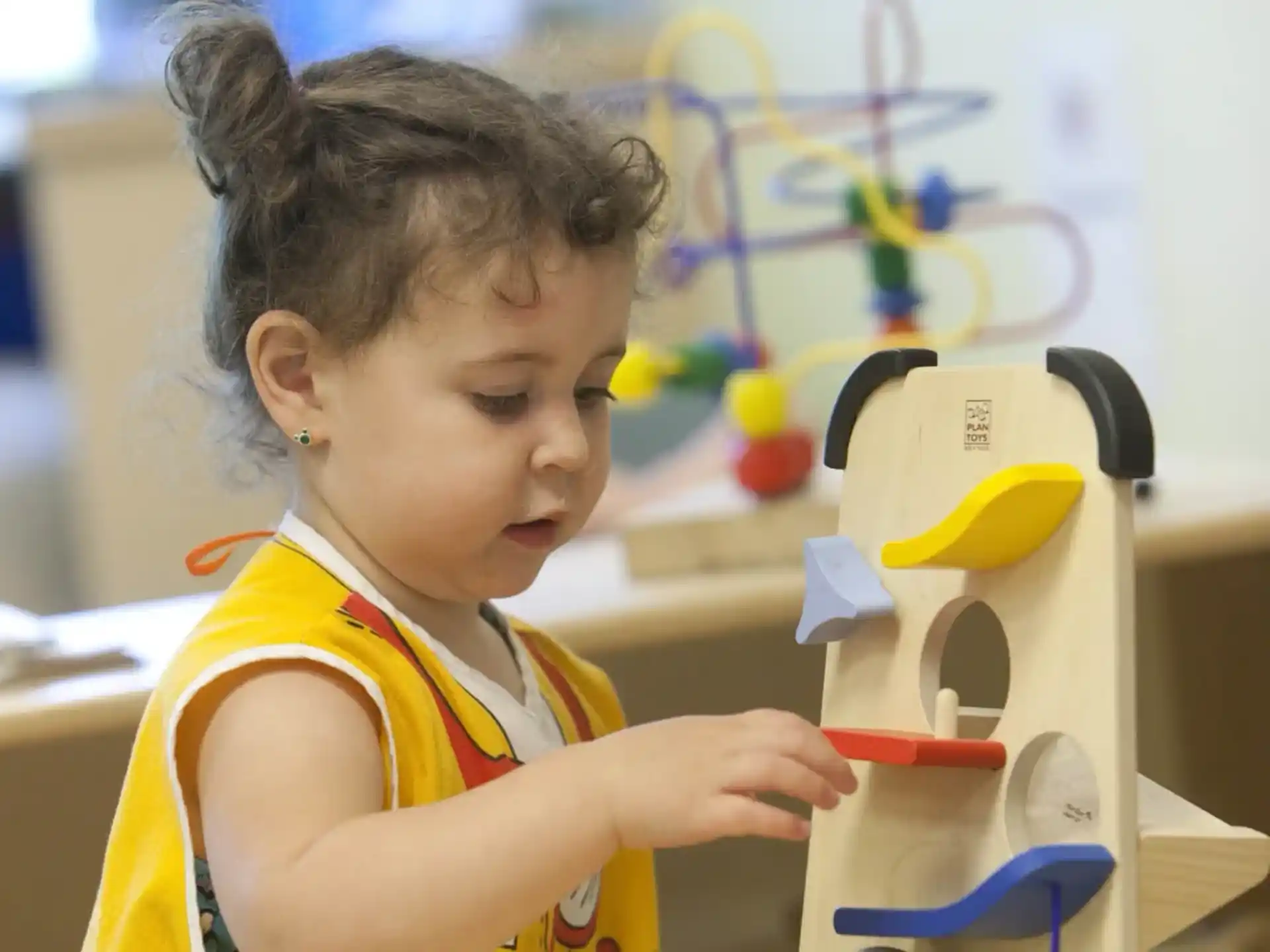 a young girl painting
