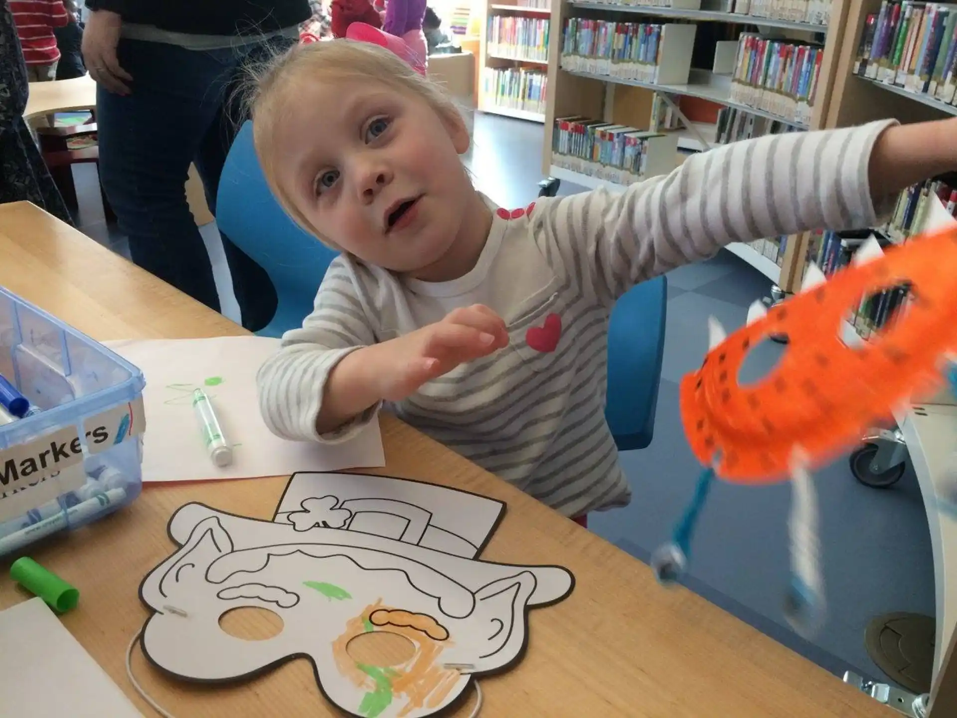 a child with a toy