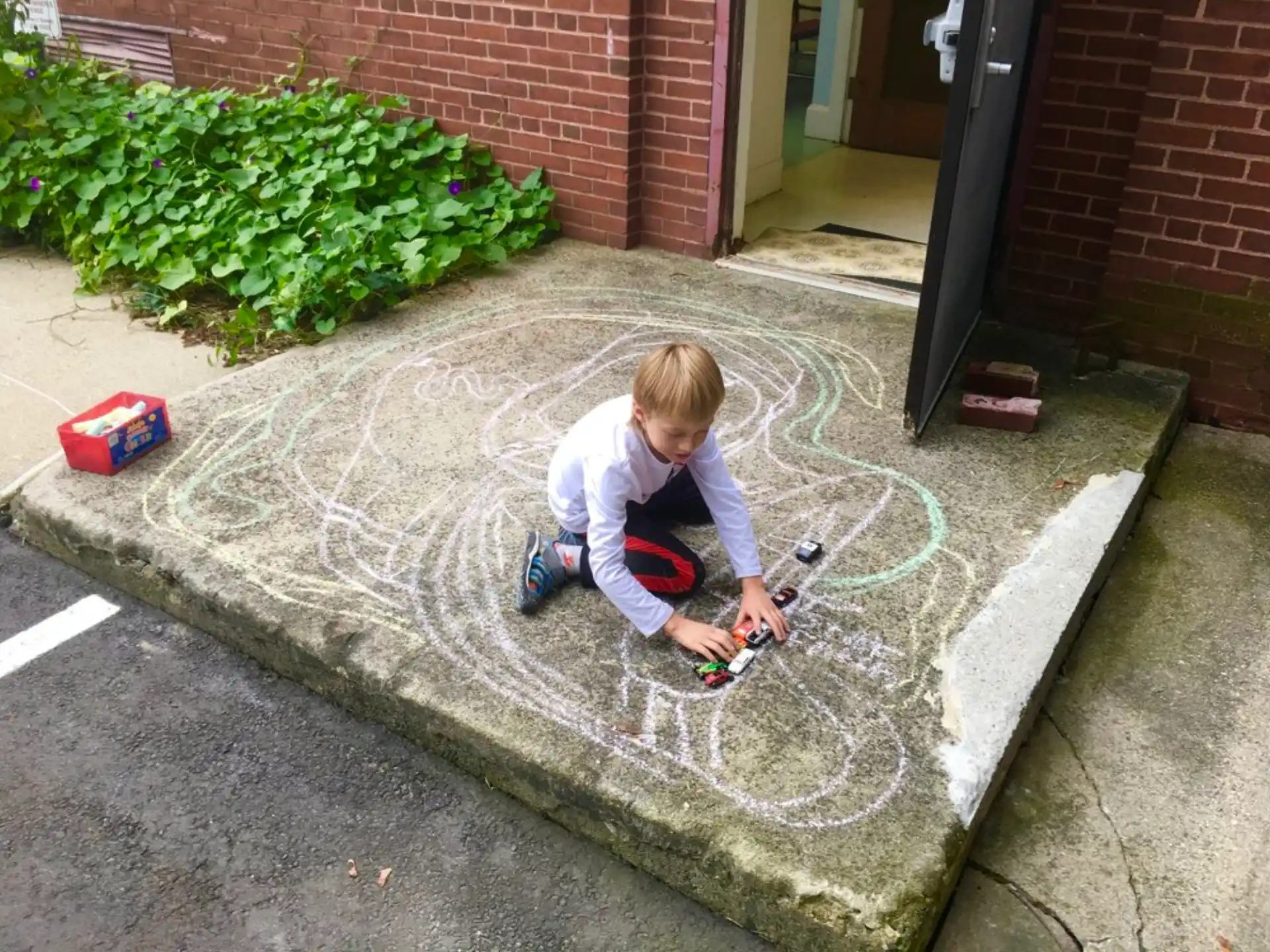 a child playing with a toy