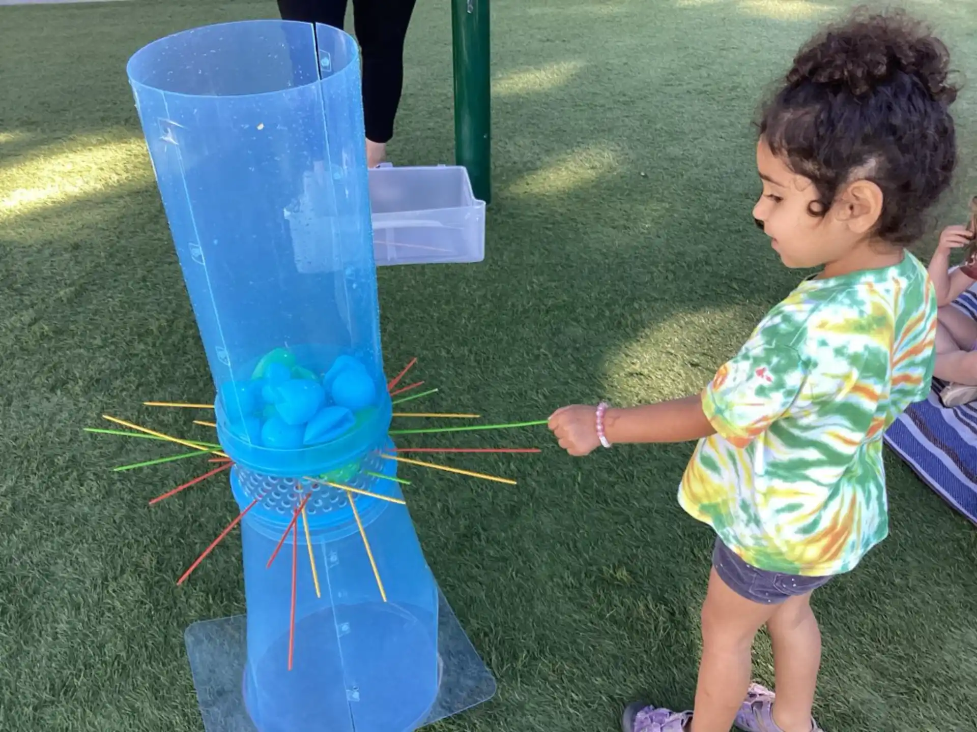 a child playing with a toy
