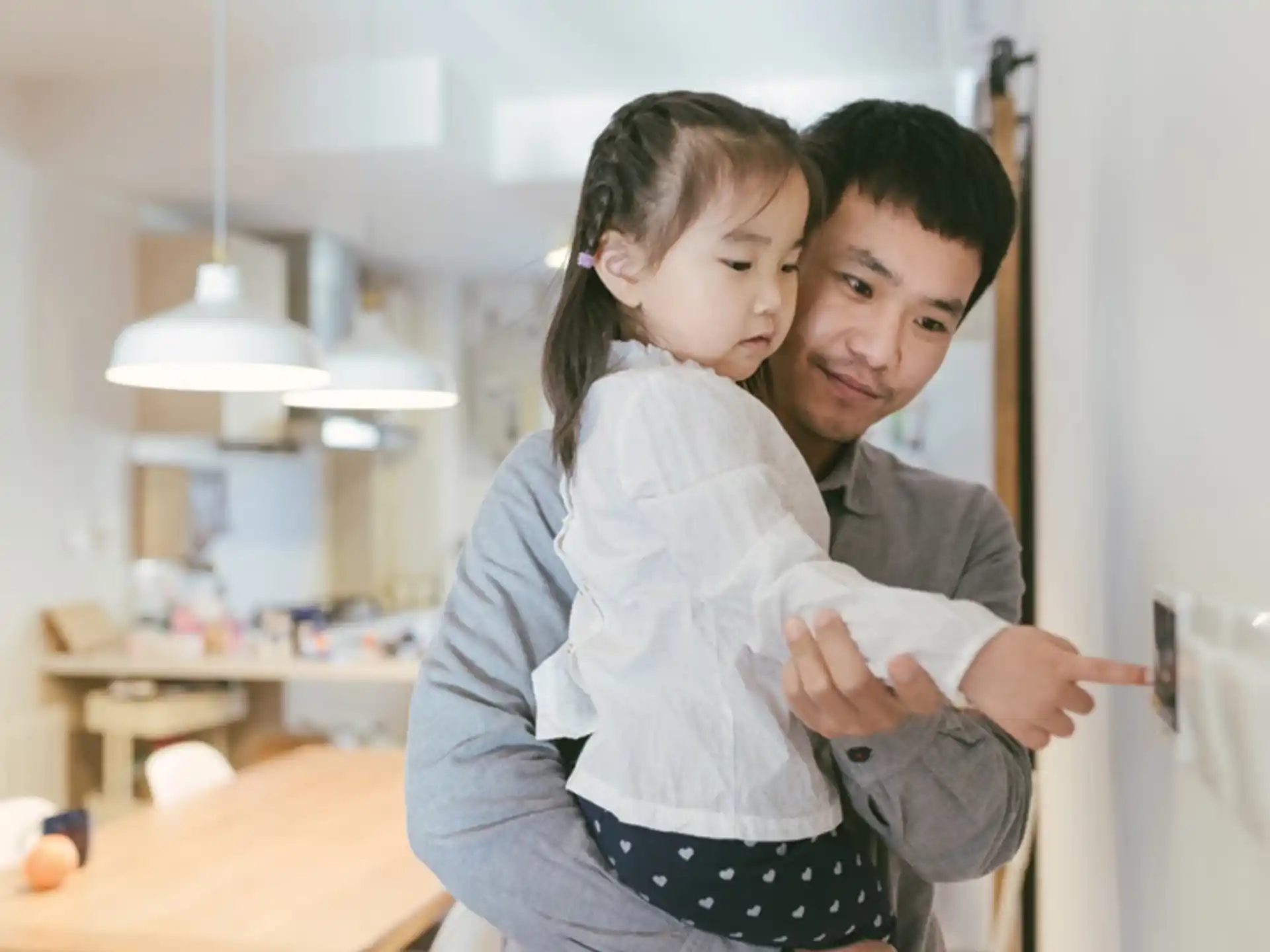 a man and a woman hugging