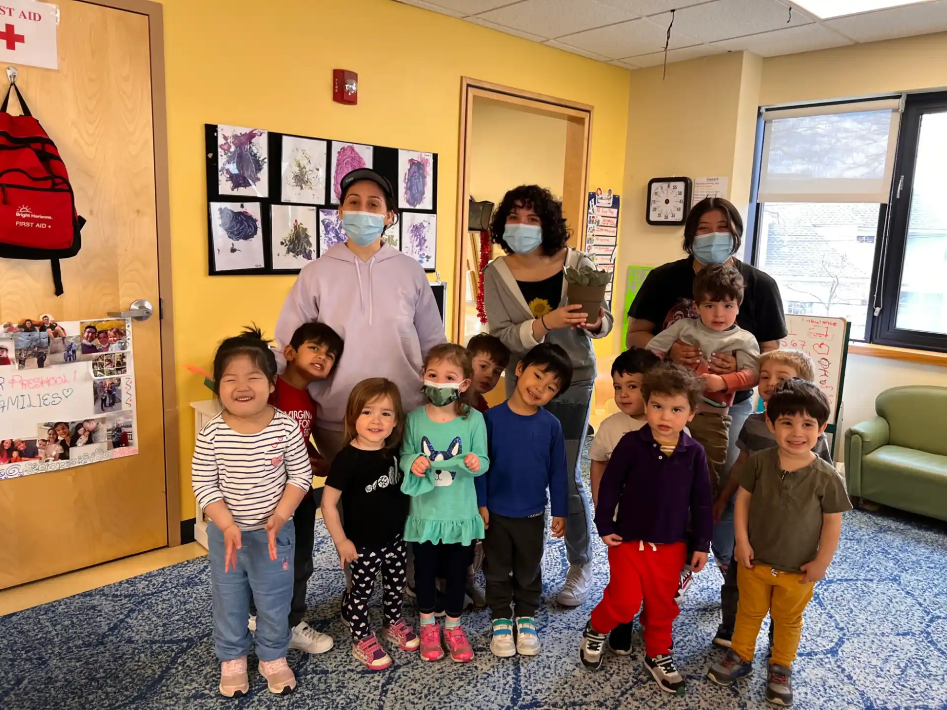 a group of children posing for a photo