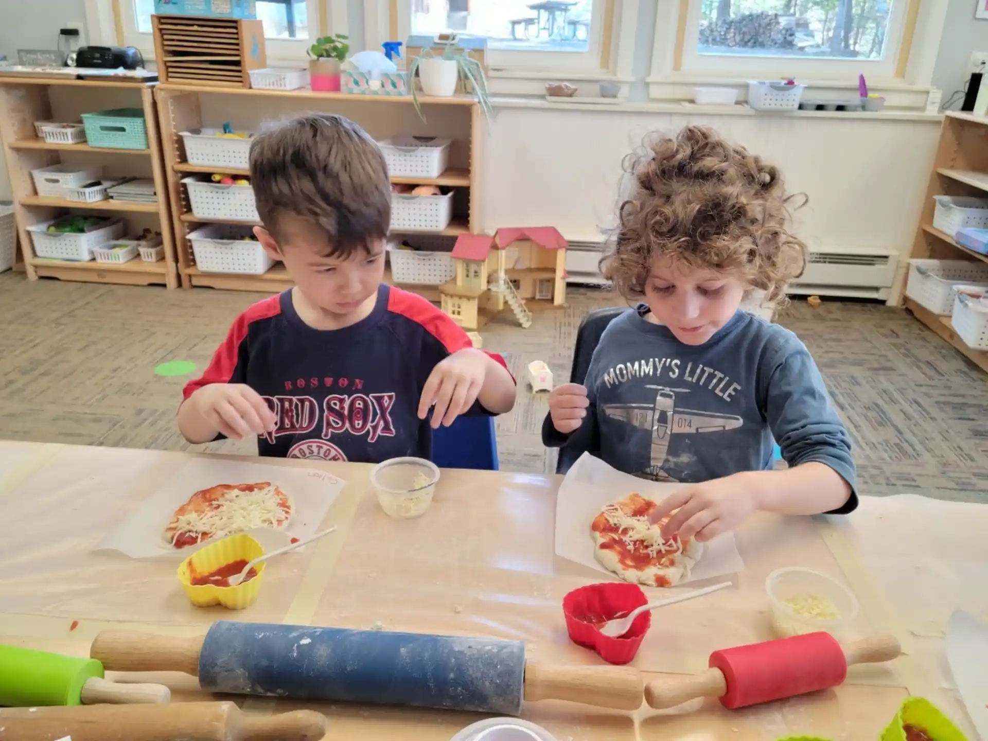 kids sitting at a table