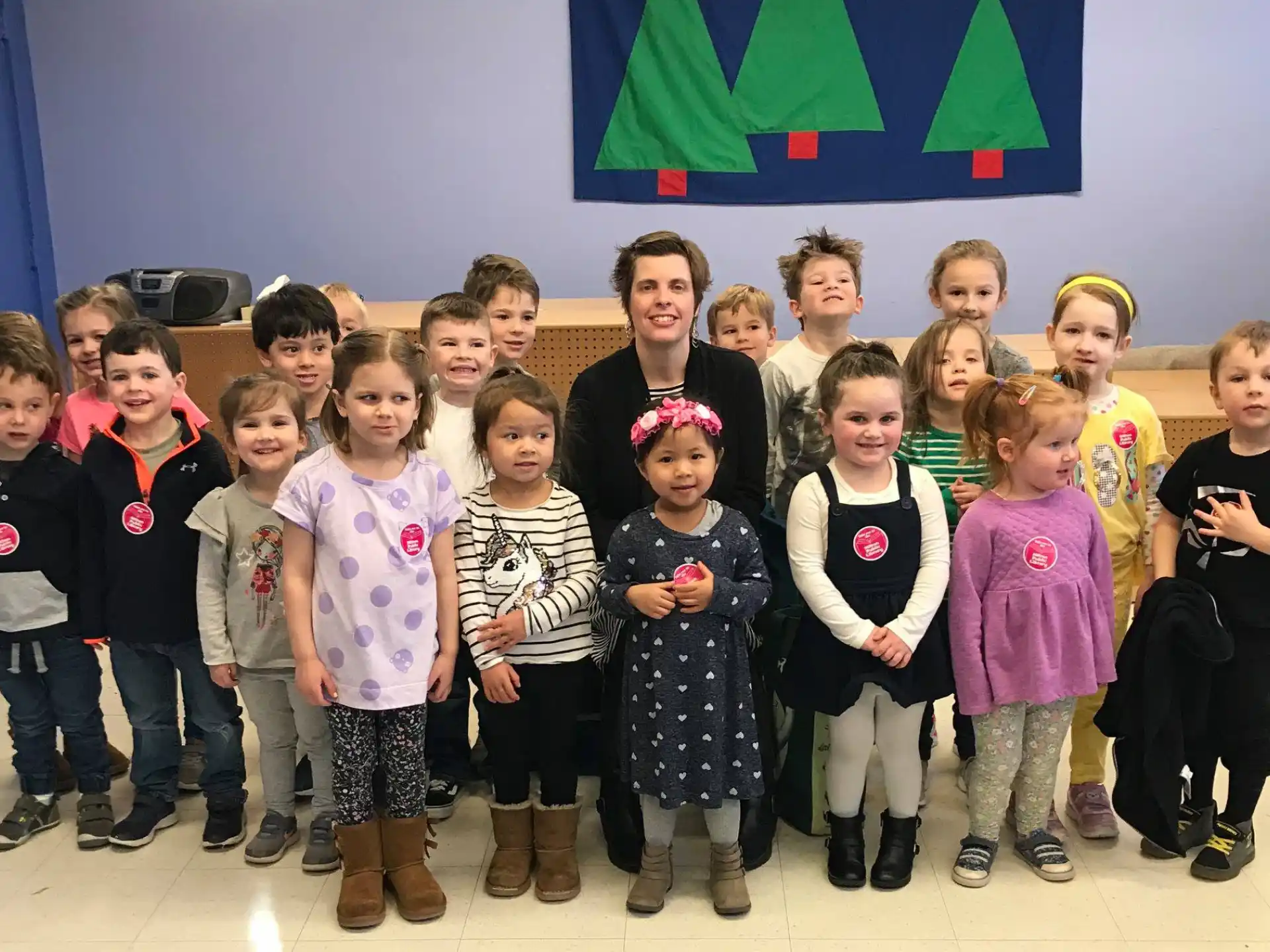 a group of children posing for a photo
