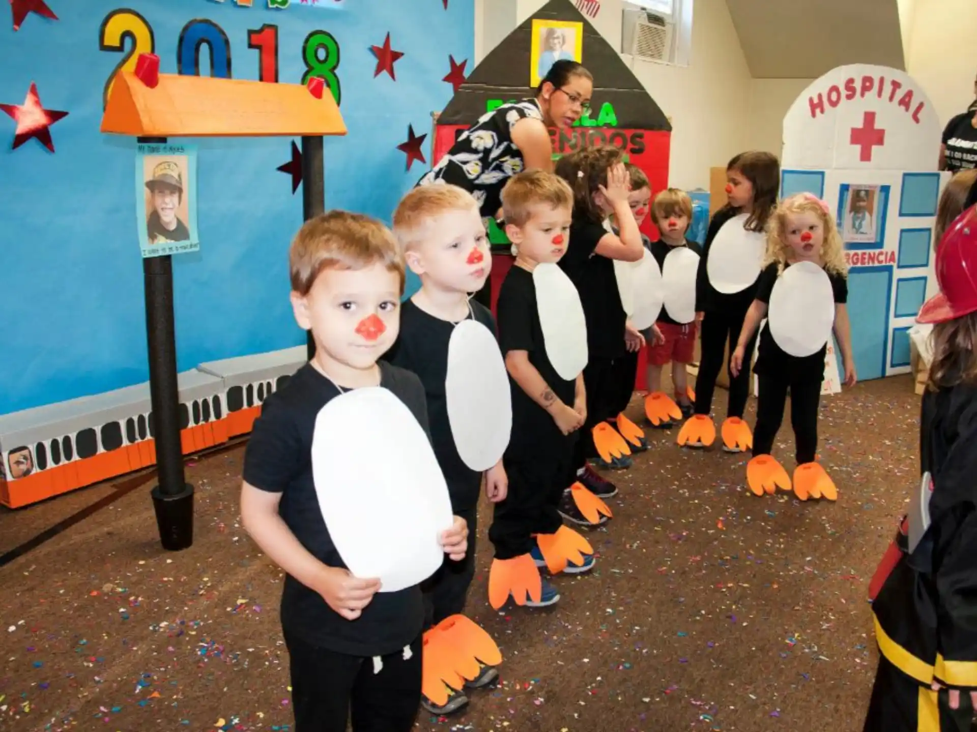 a group of children in clothing