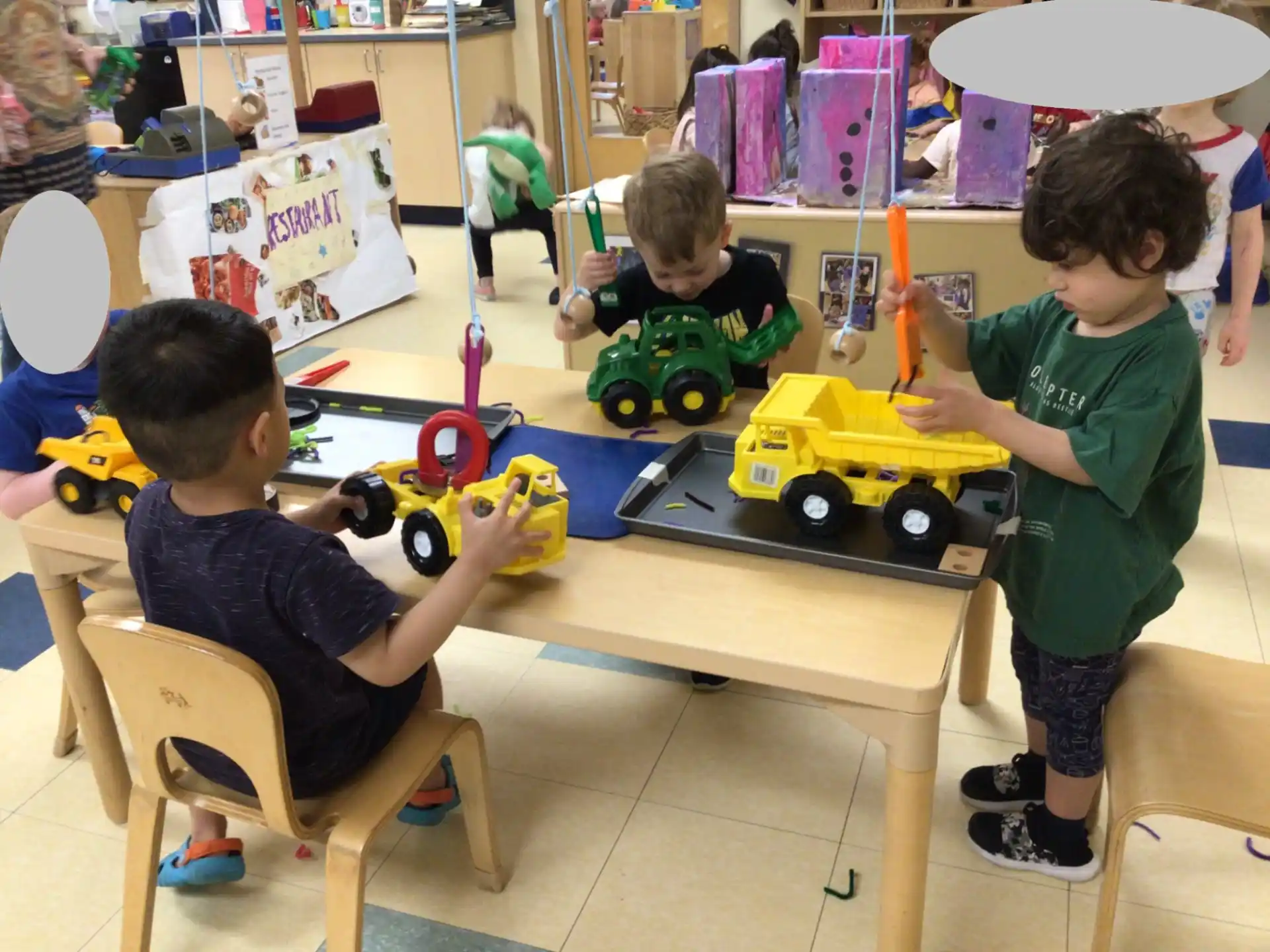 kids playing with toys