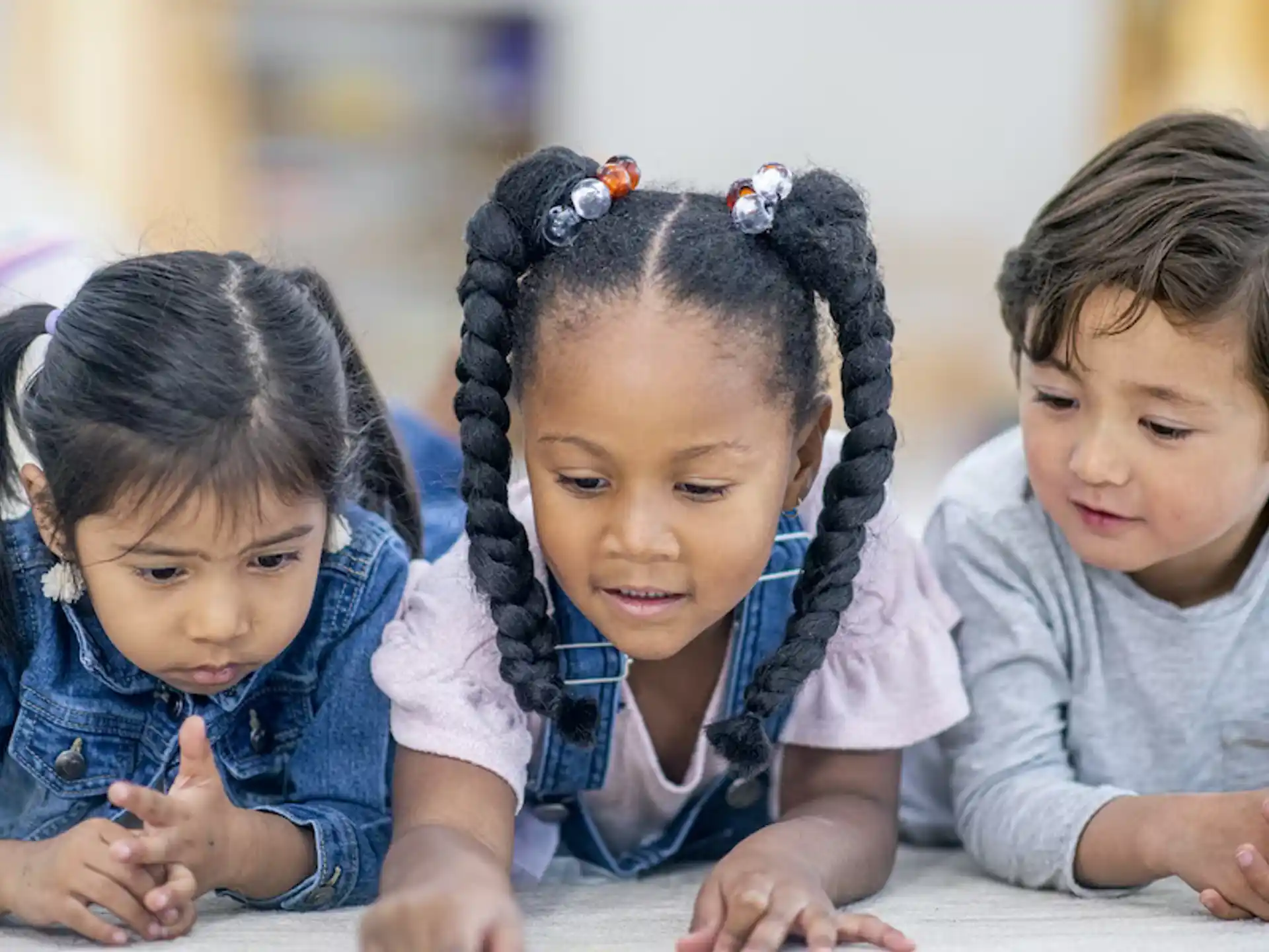 a group of children