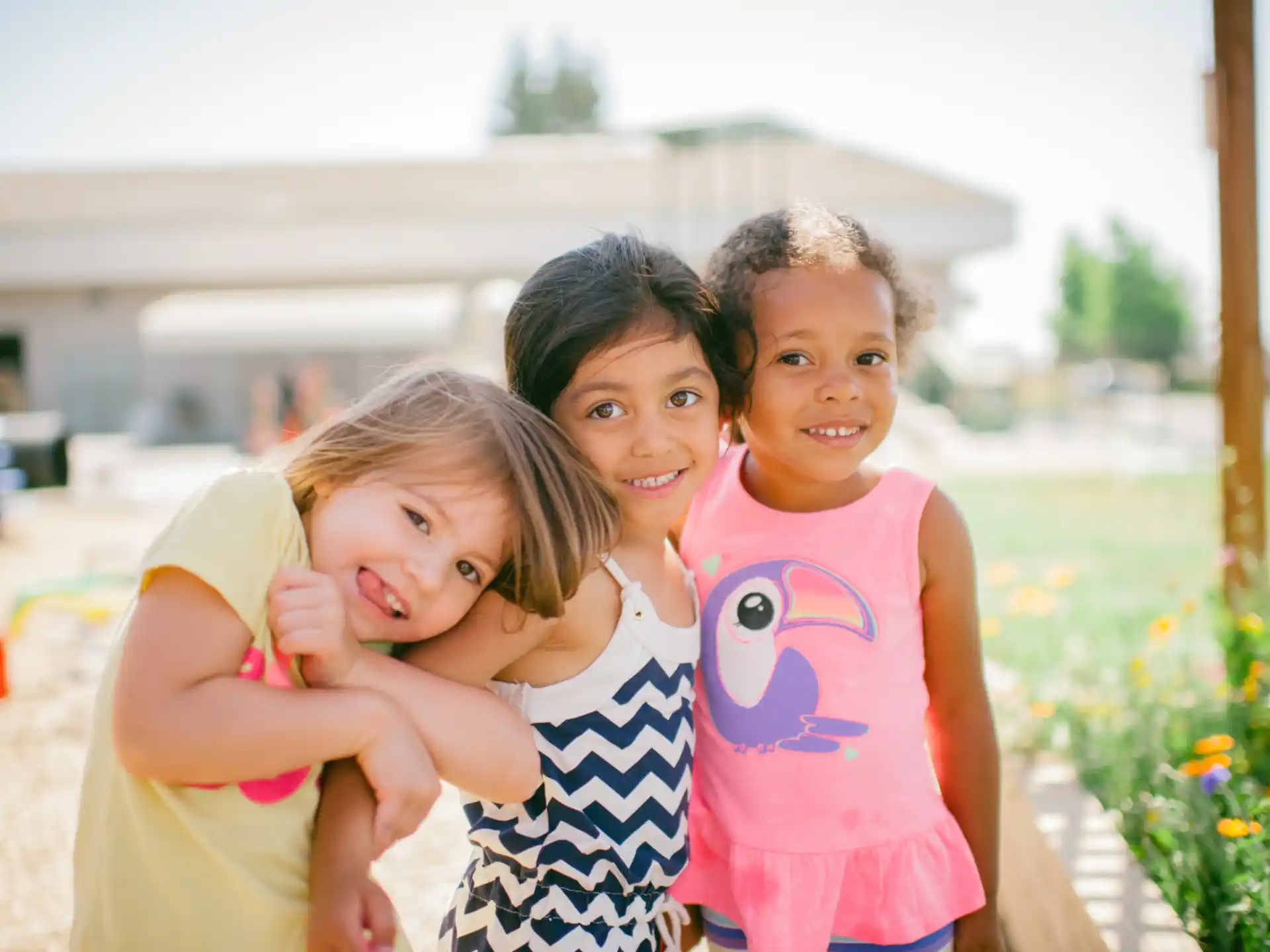 a group of girls posing for a picture