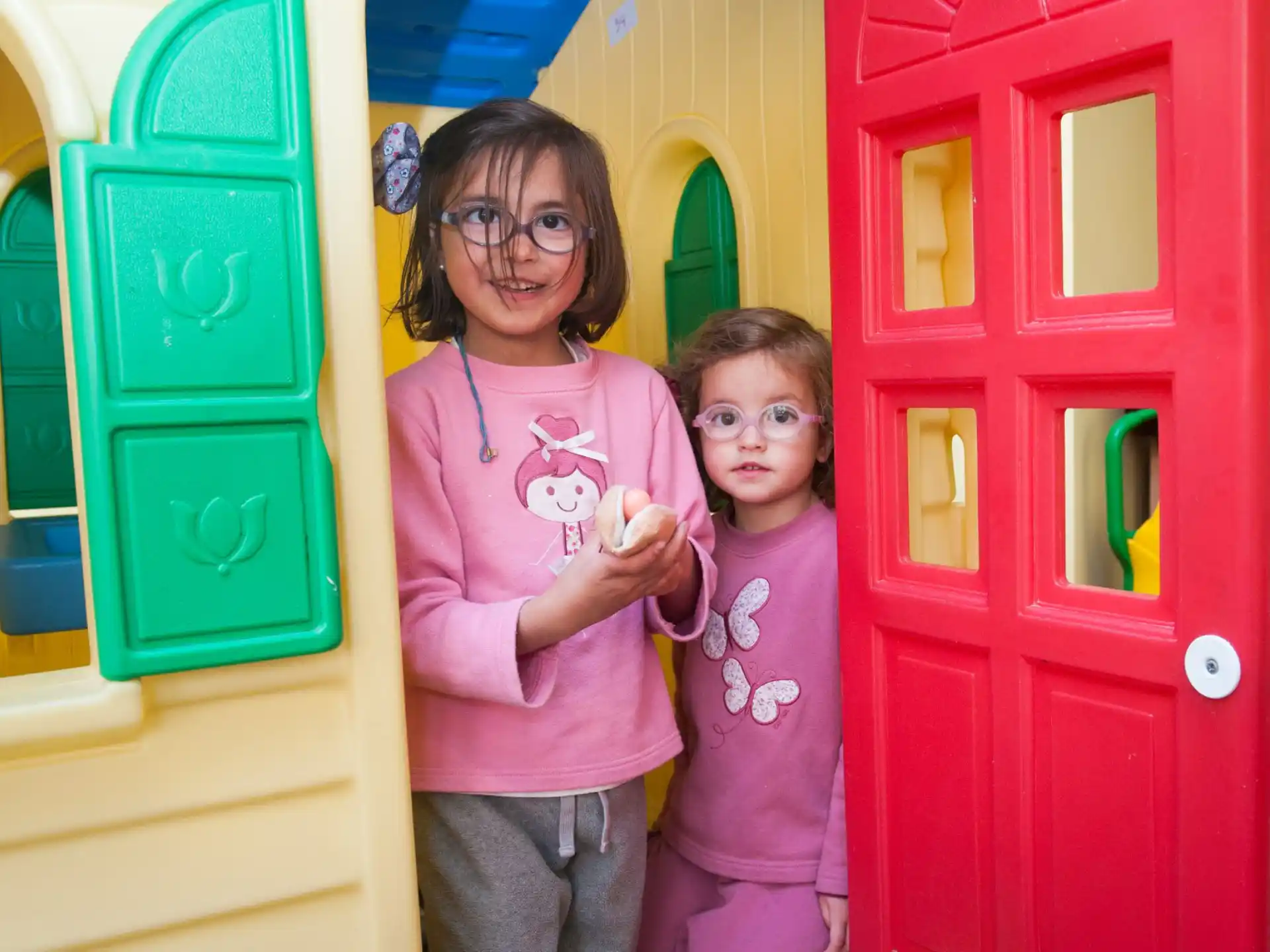 a person and a girl posing for a picture