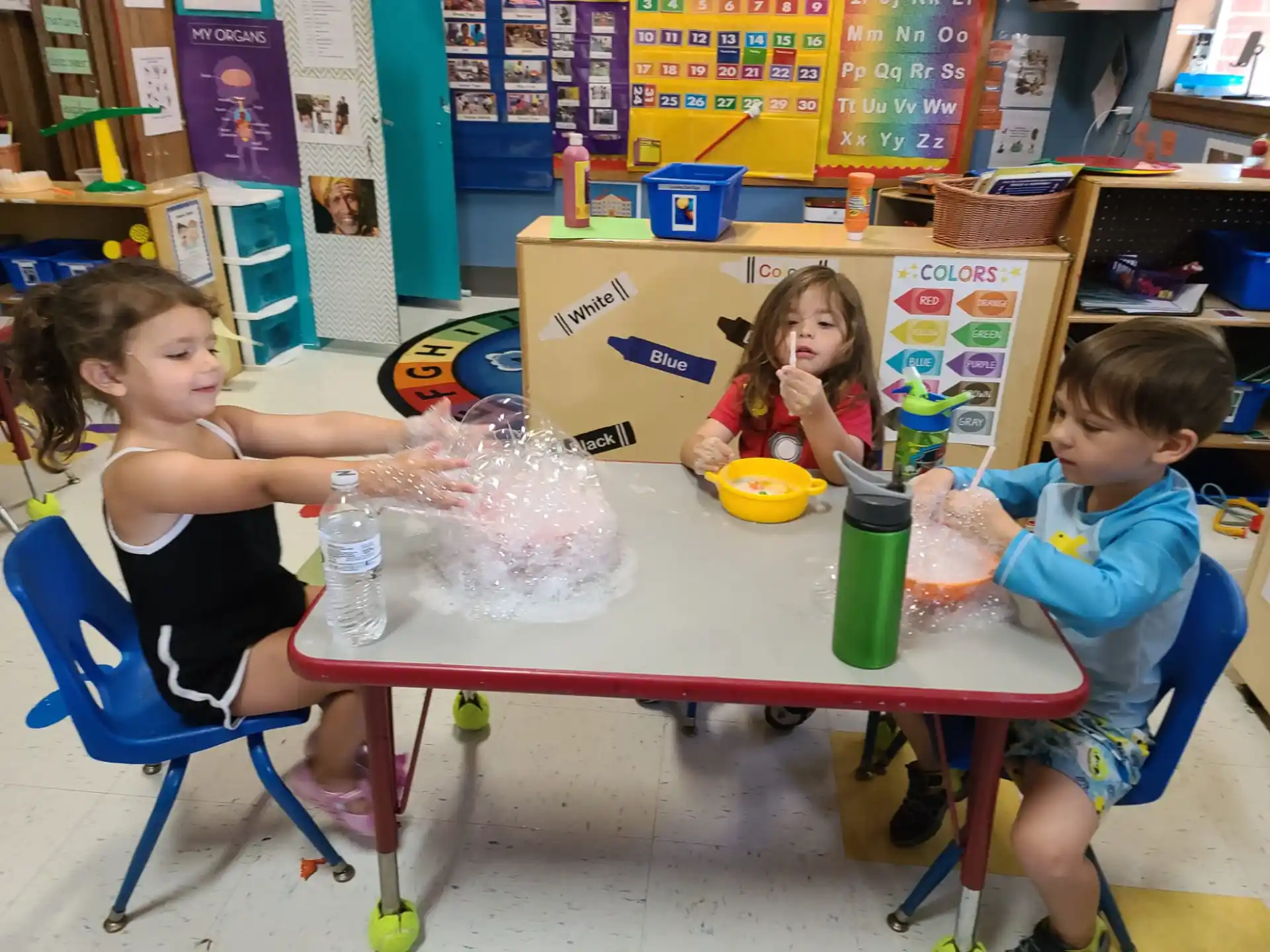 children sitting at a table
