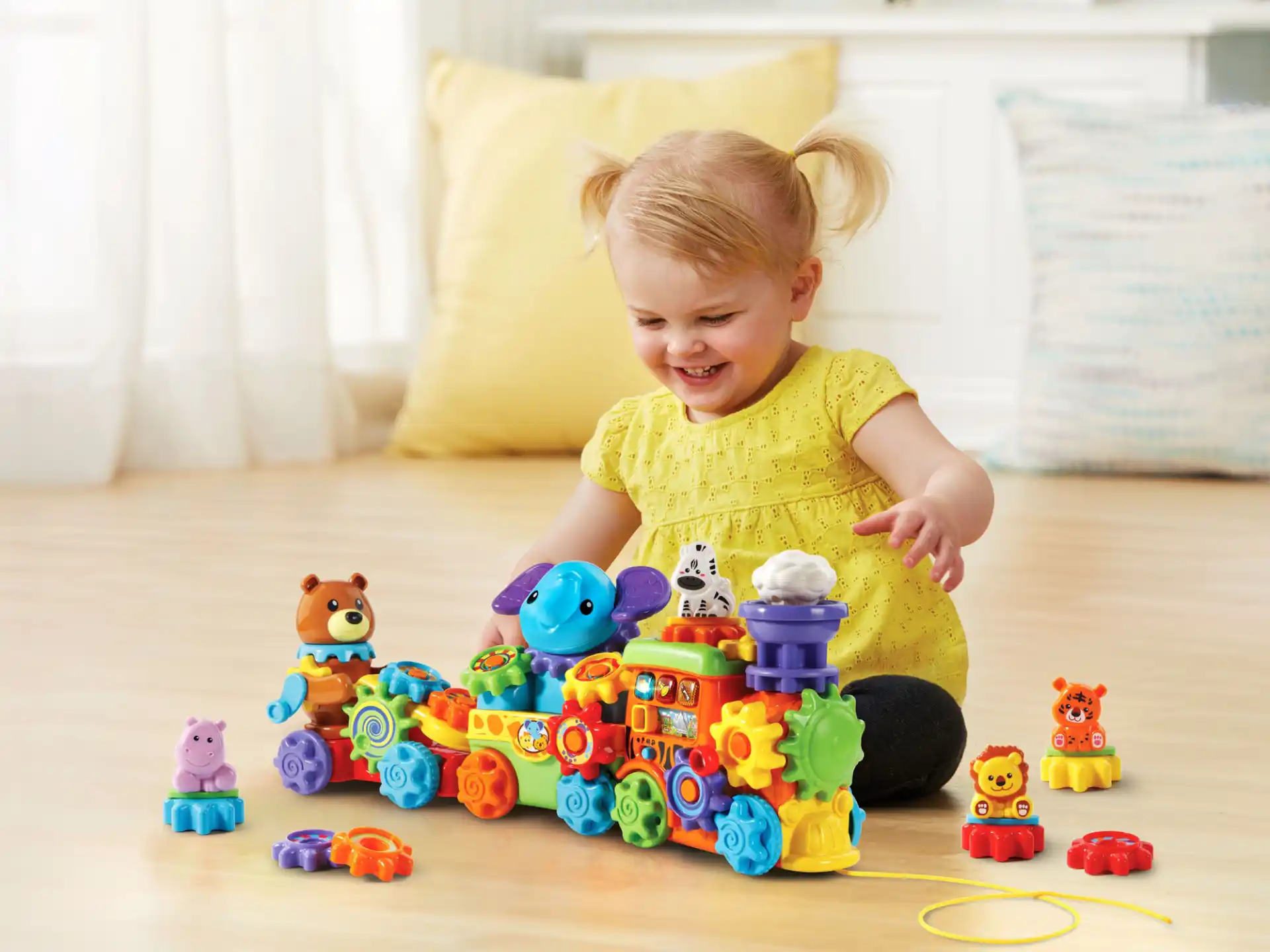 a child playing with toys