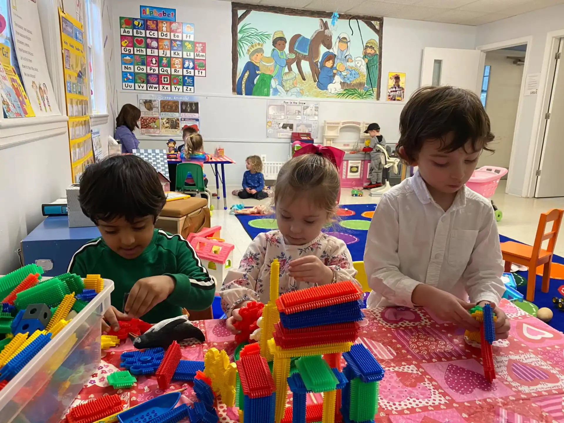 children playing with toys