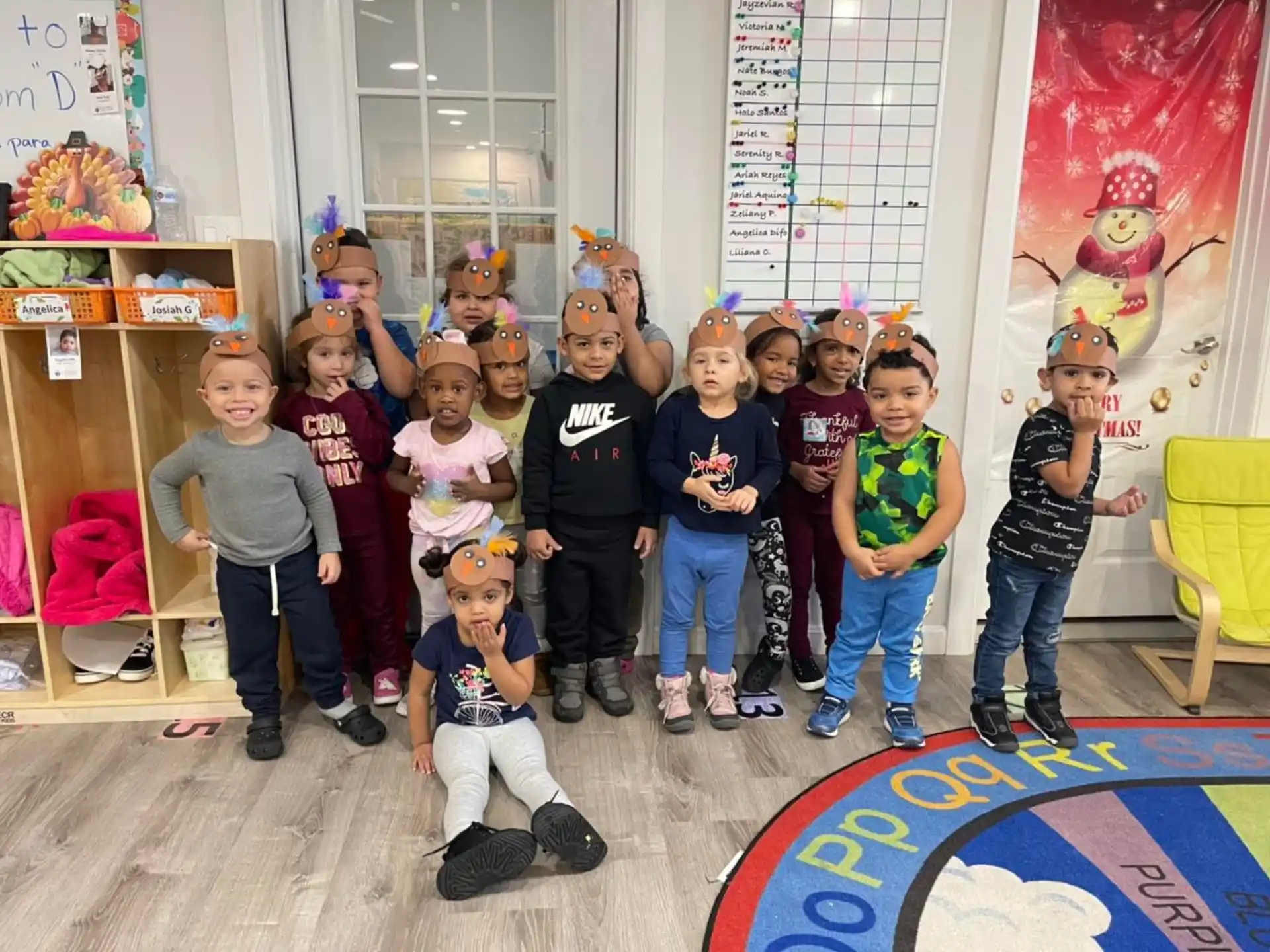 a group of children posing for a photo