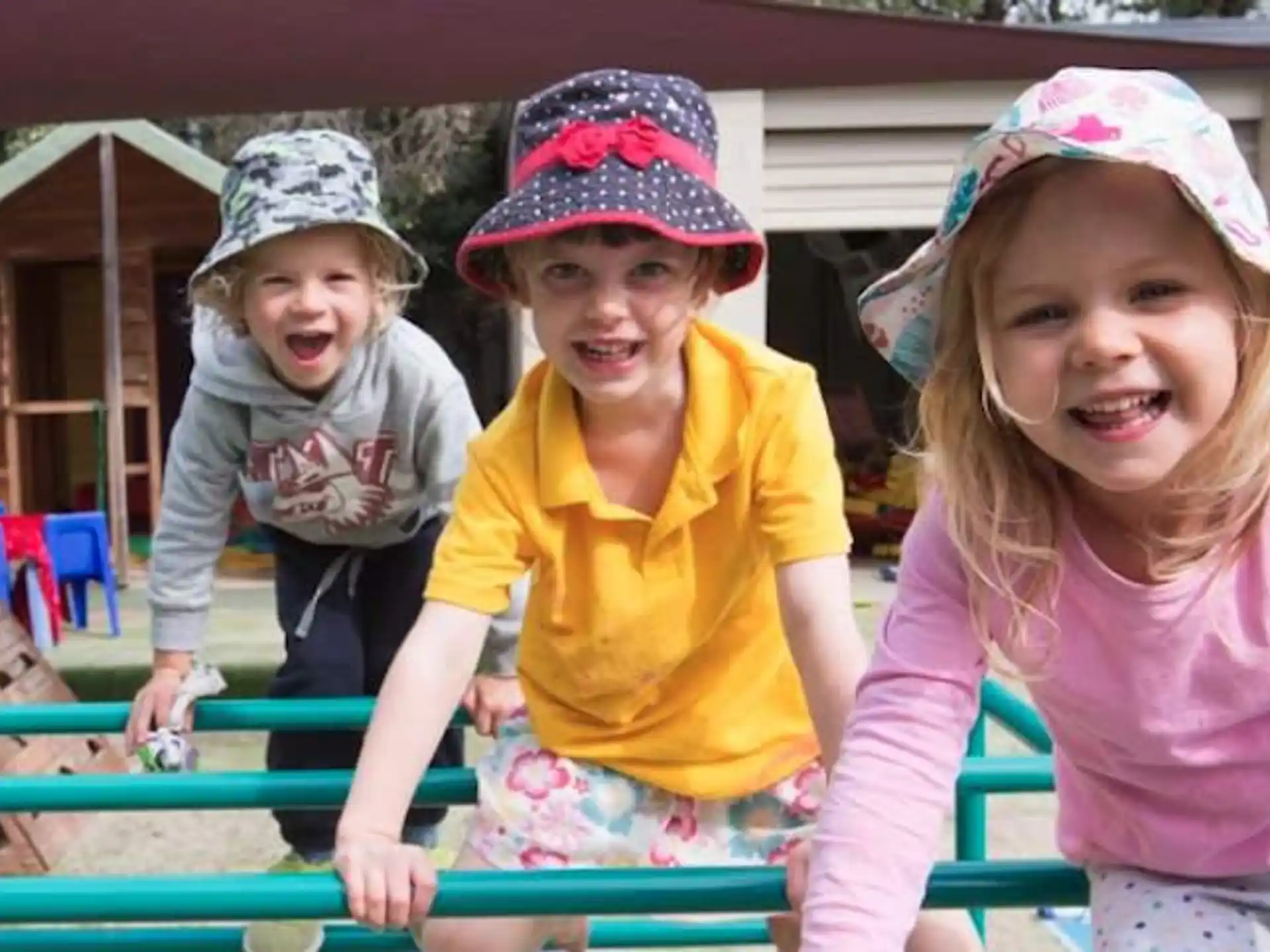 a group of children on a playground