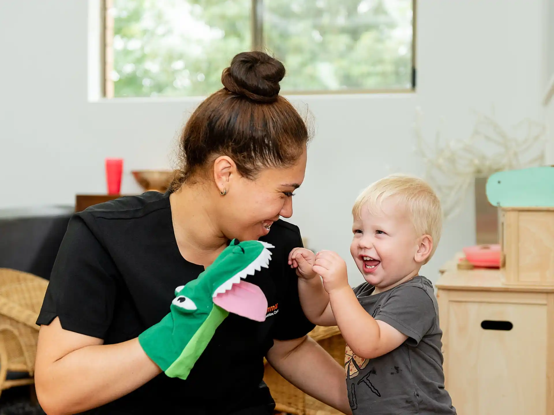 a person and a child