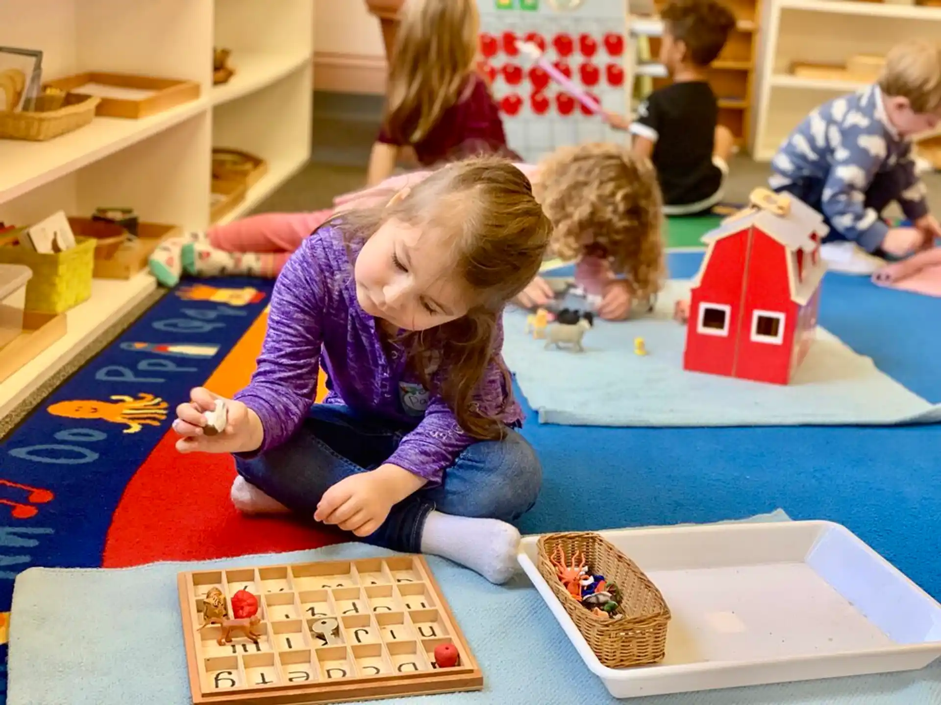 a group of children playing a game