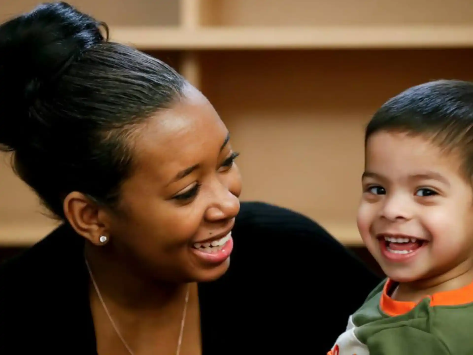 a person and a child