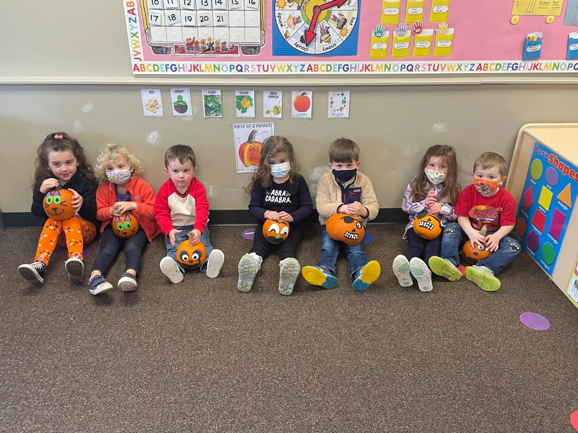 a group of children sitting on the floor