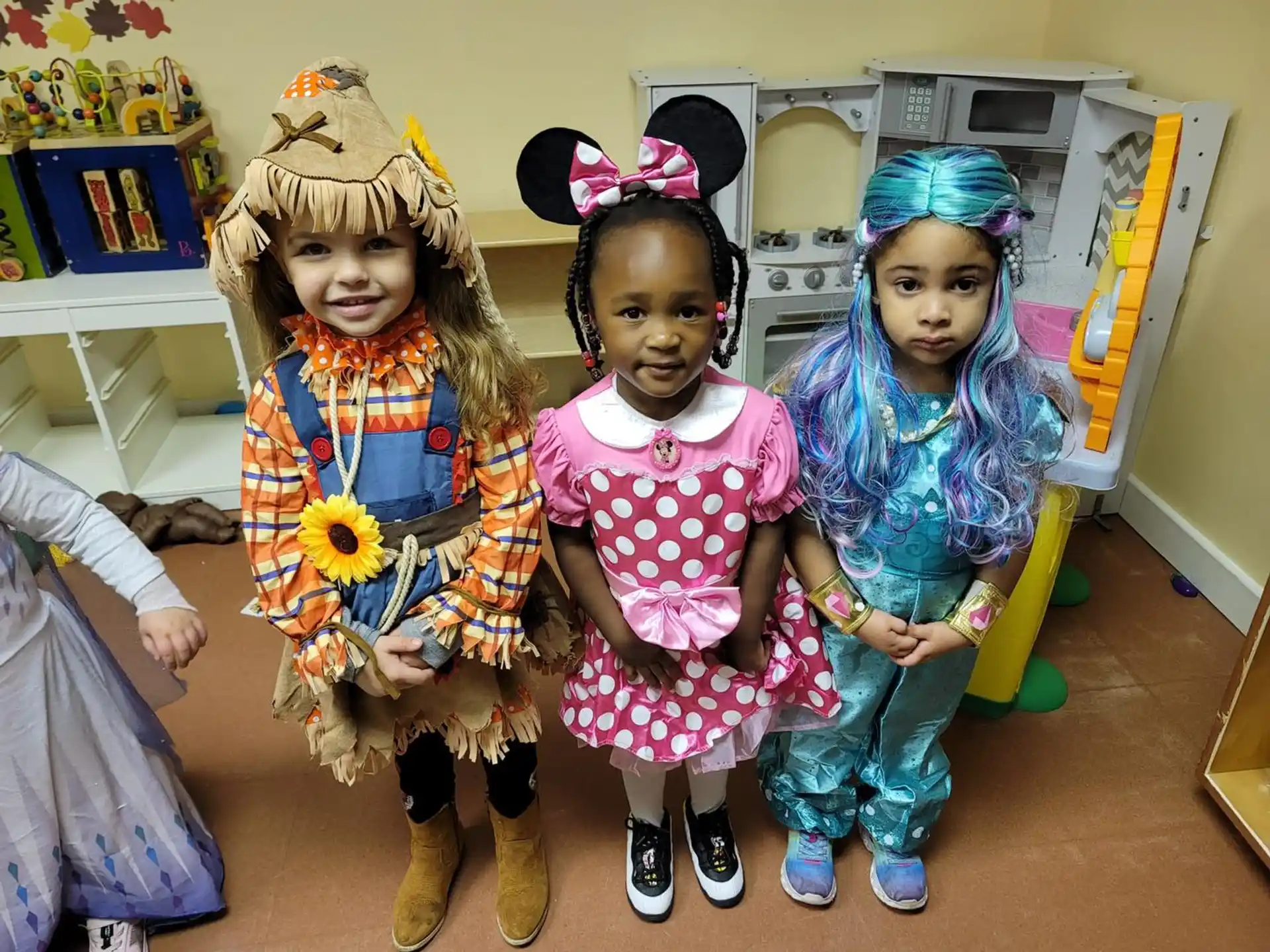 a group of children in clothing