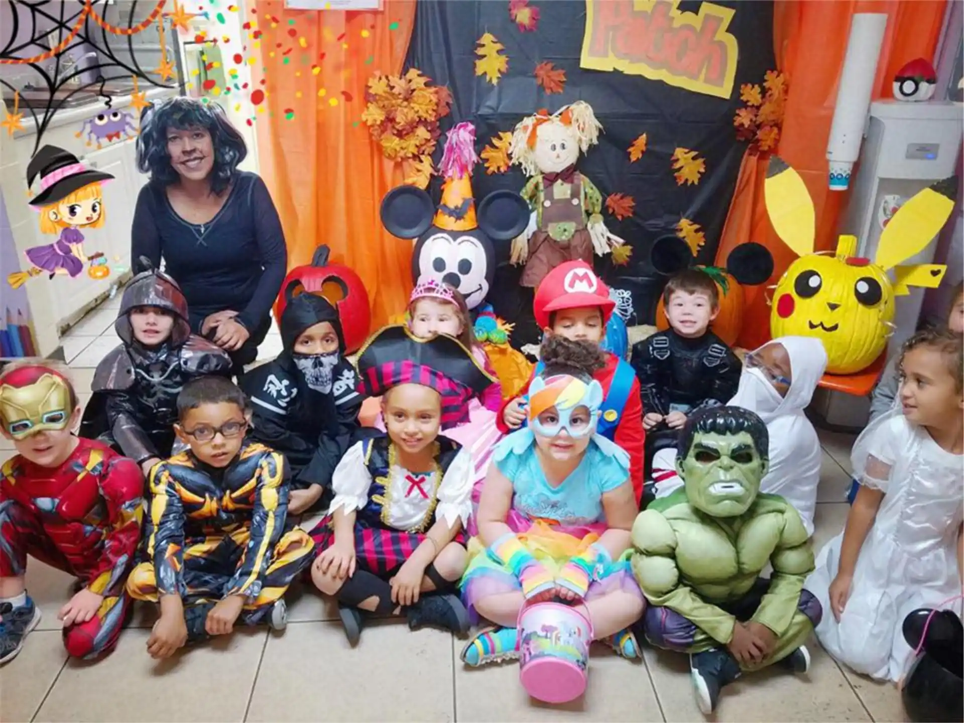 a group of children posing for a photo