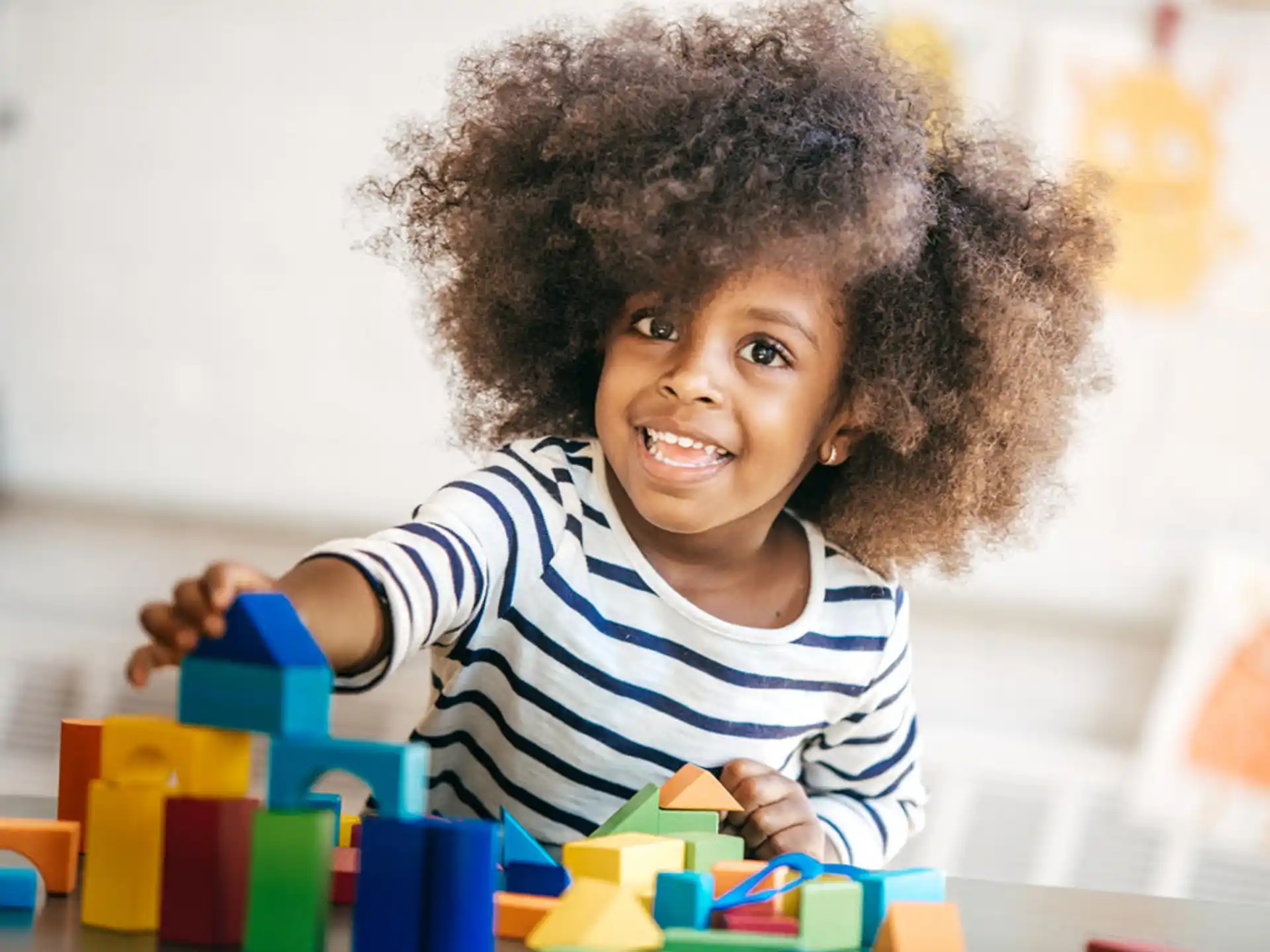 a child playing with toys