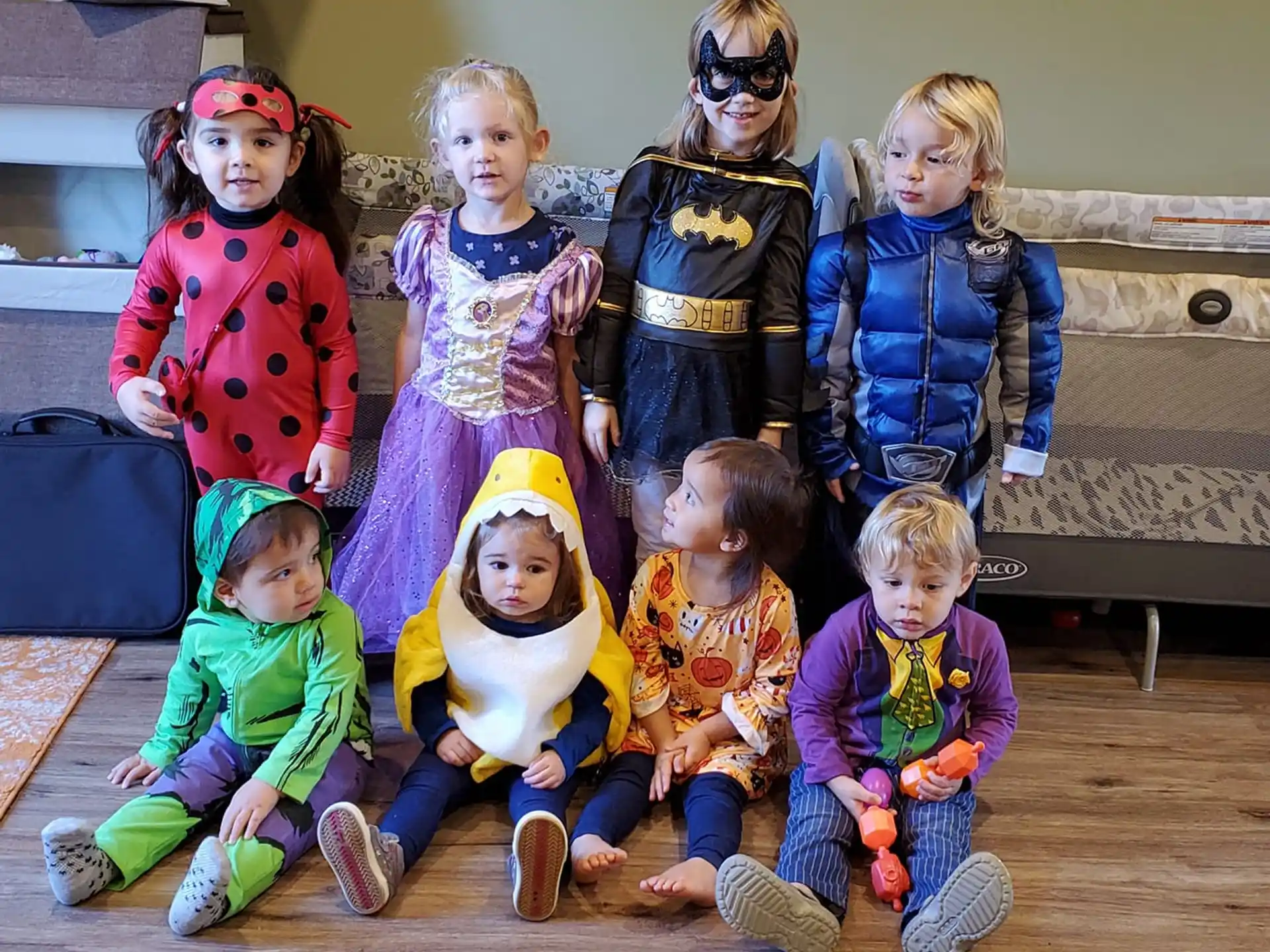 a group of children posing for a photo