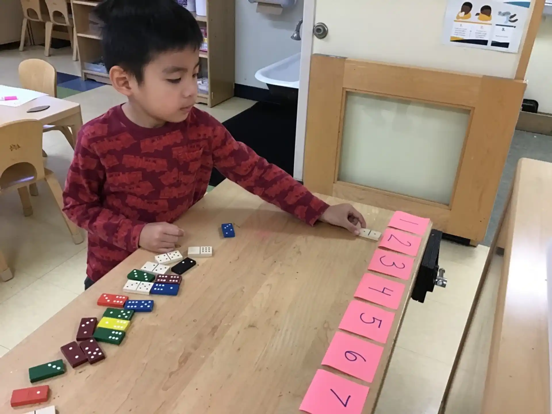 a child playing with toys