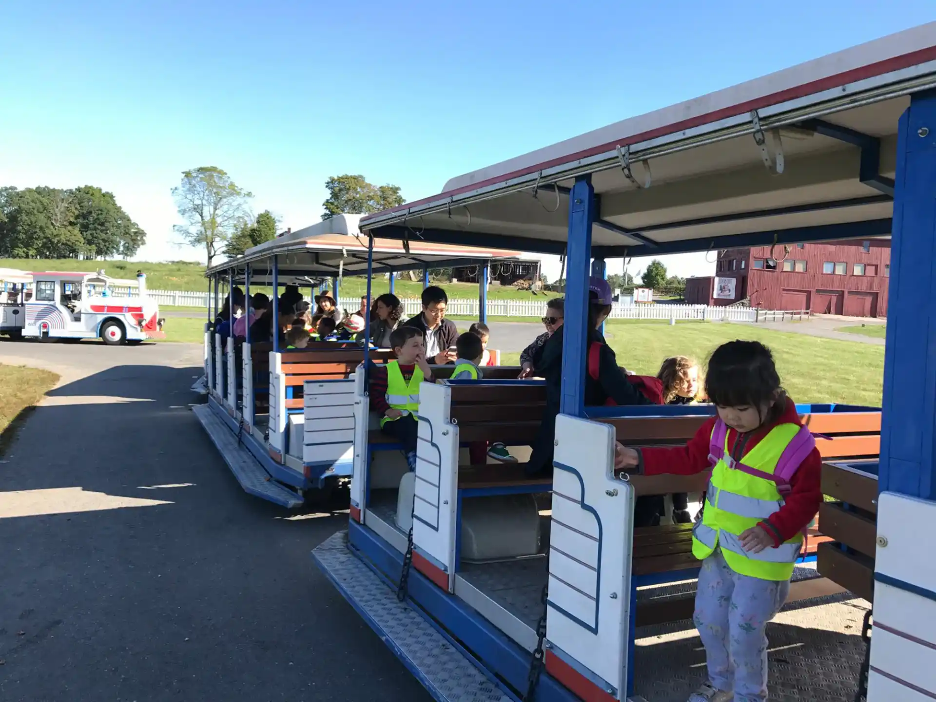 a group of people at a food truck