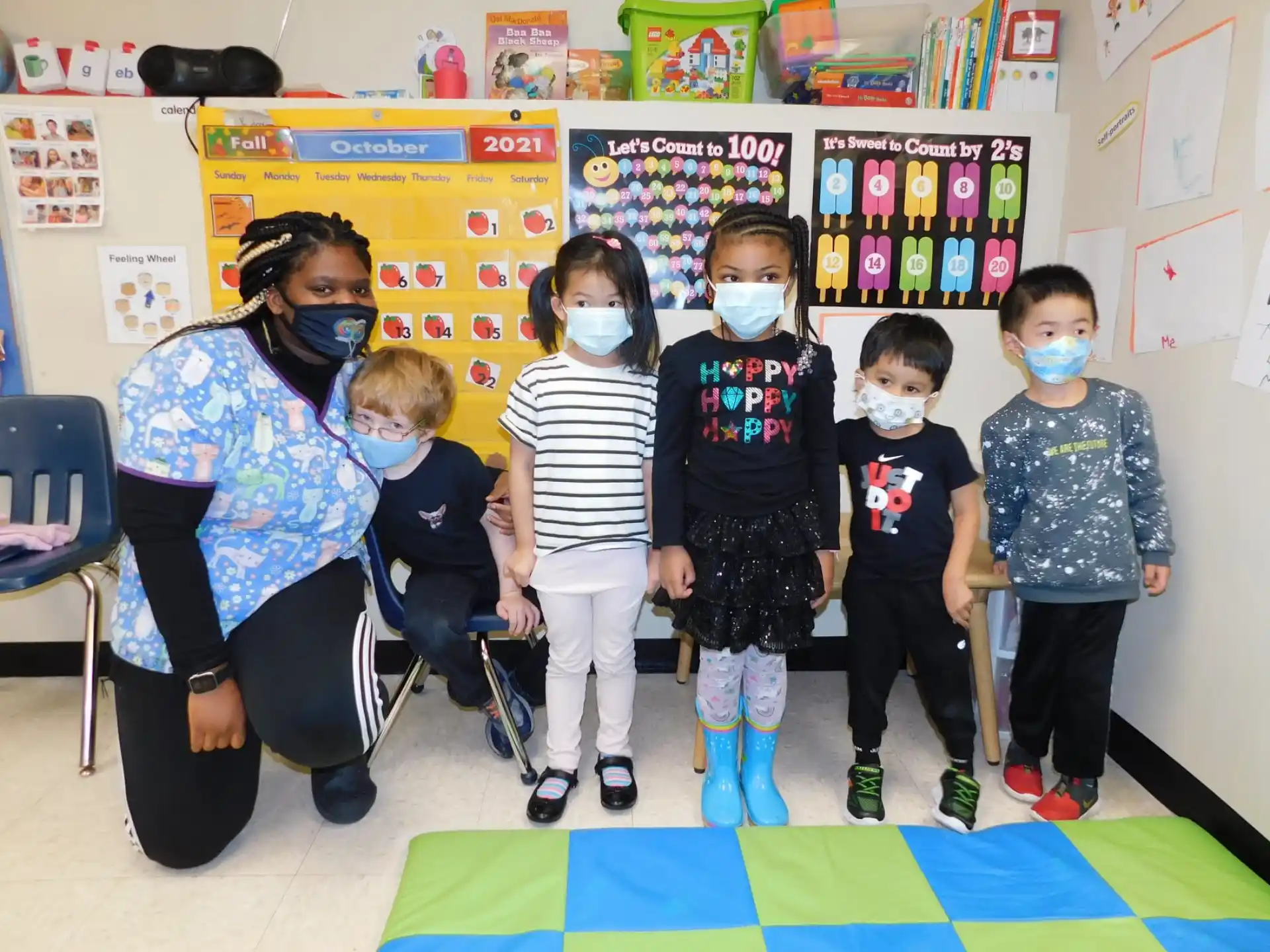 a group of children posing for a photo