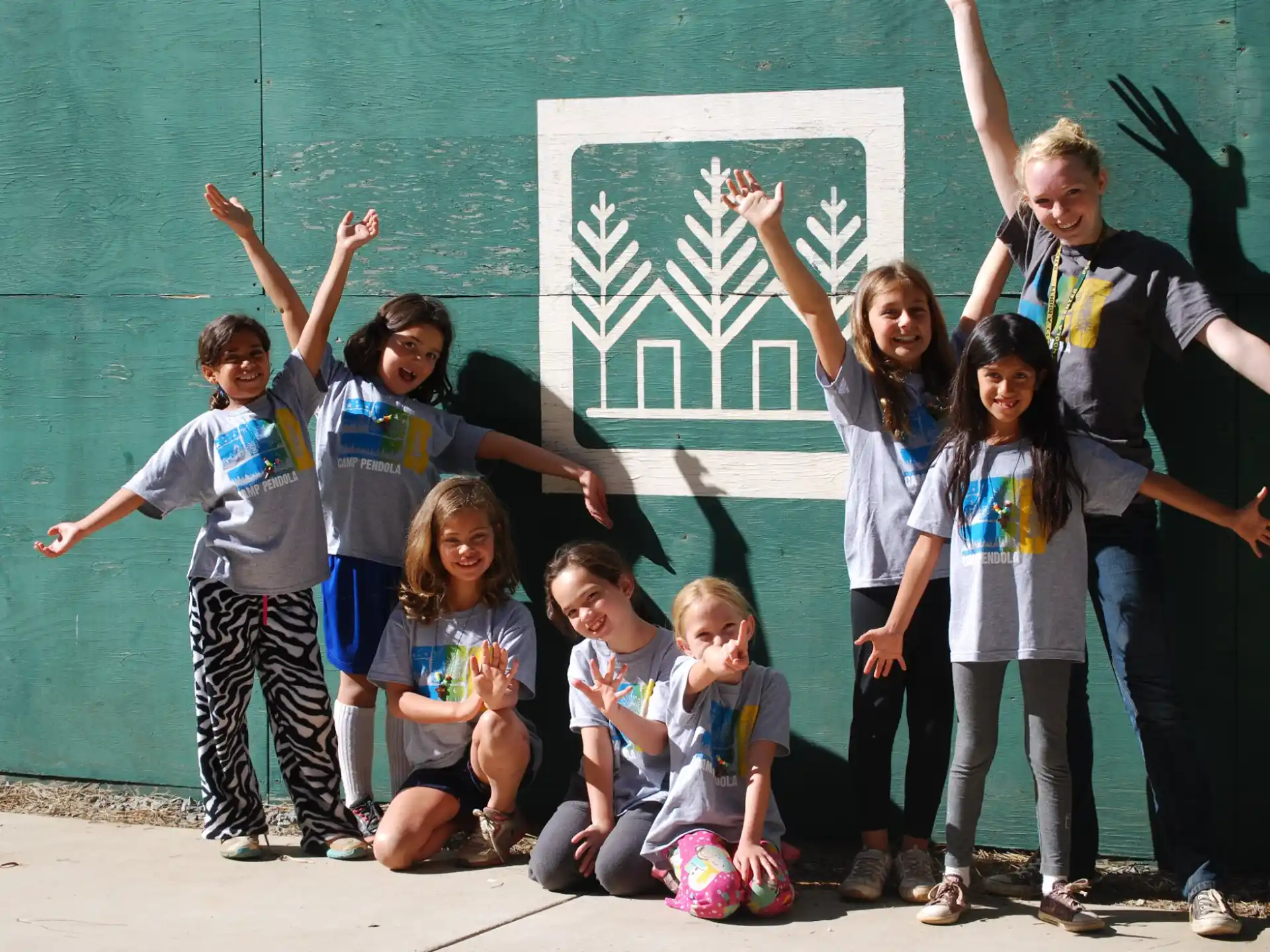 a group of children posing for a photo