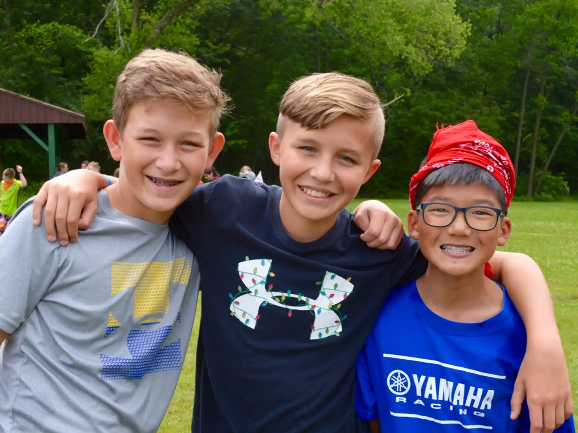 a group of boys posing for a picture