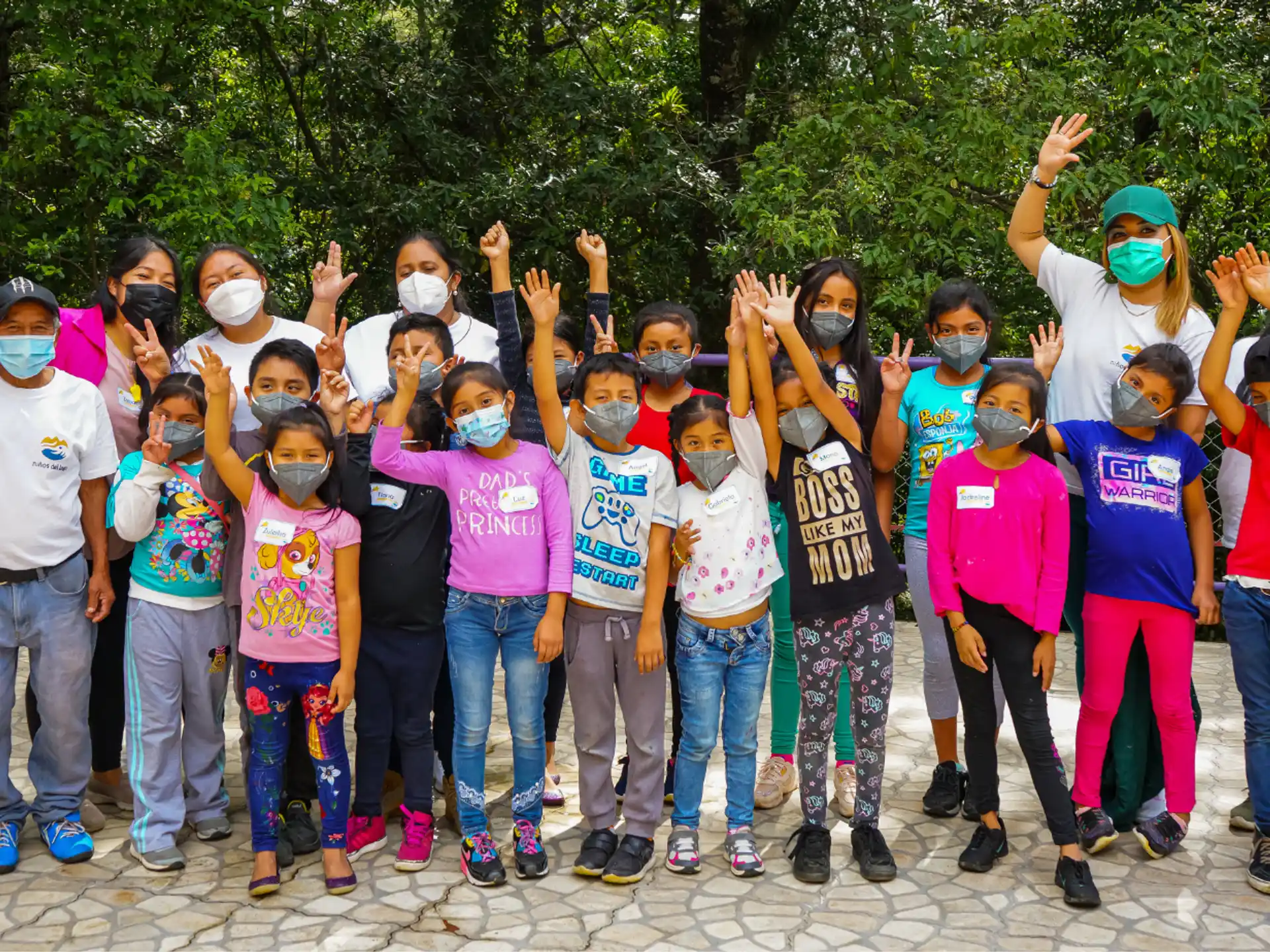 a group of people posing for a photo
