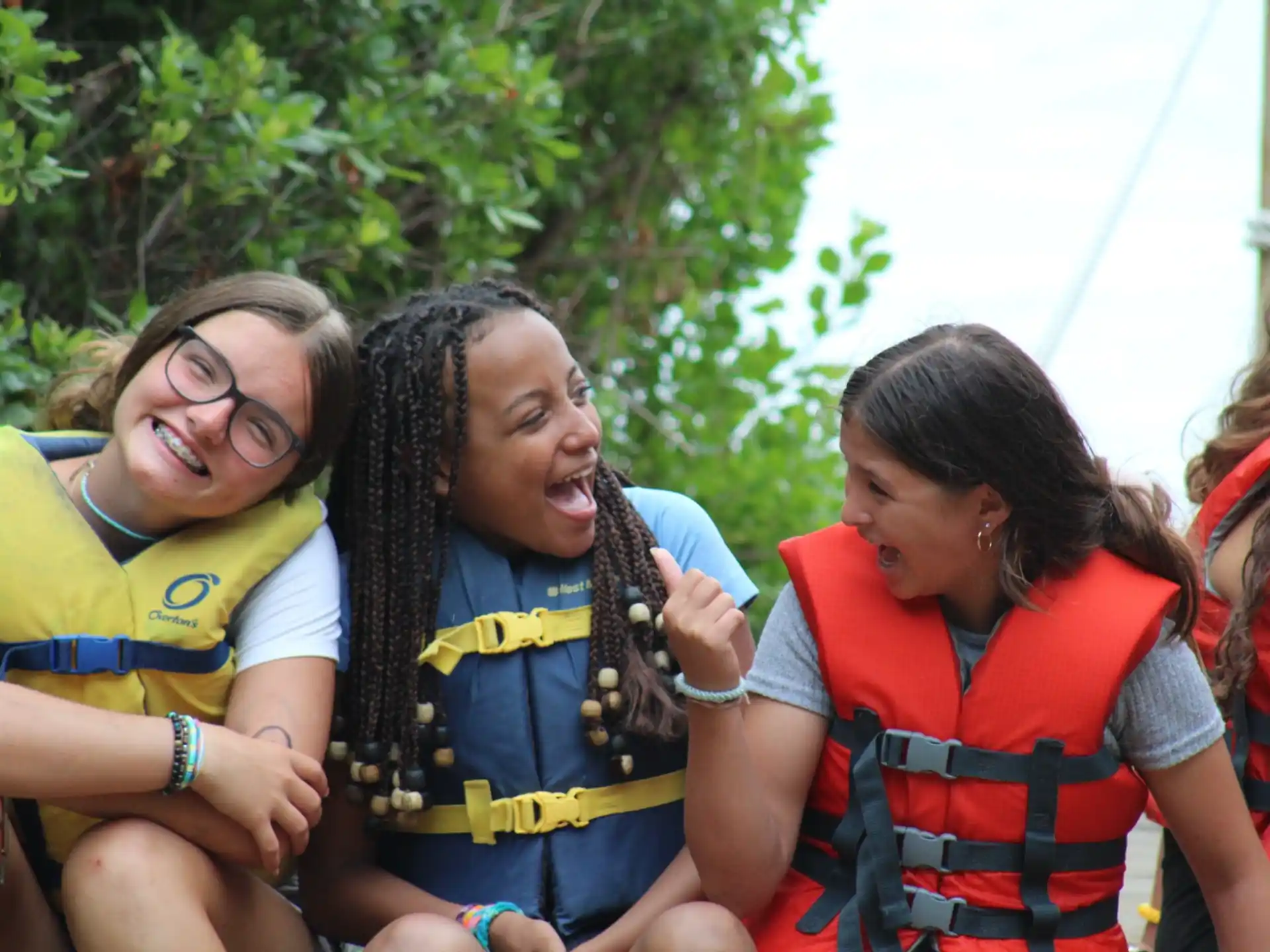 a group of women laughing
