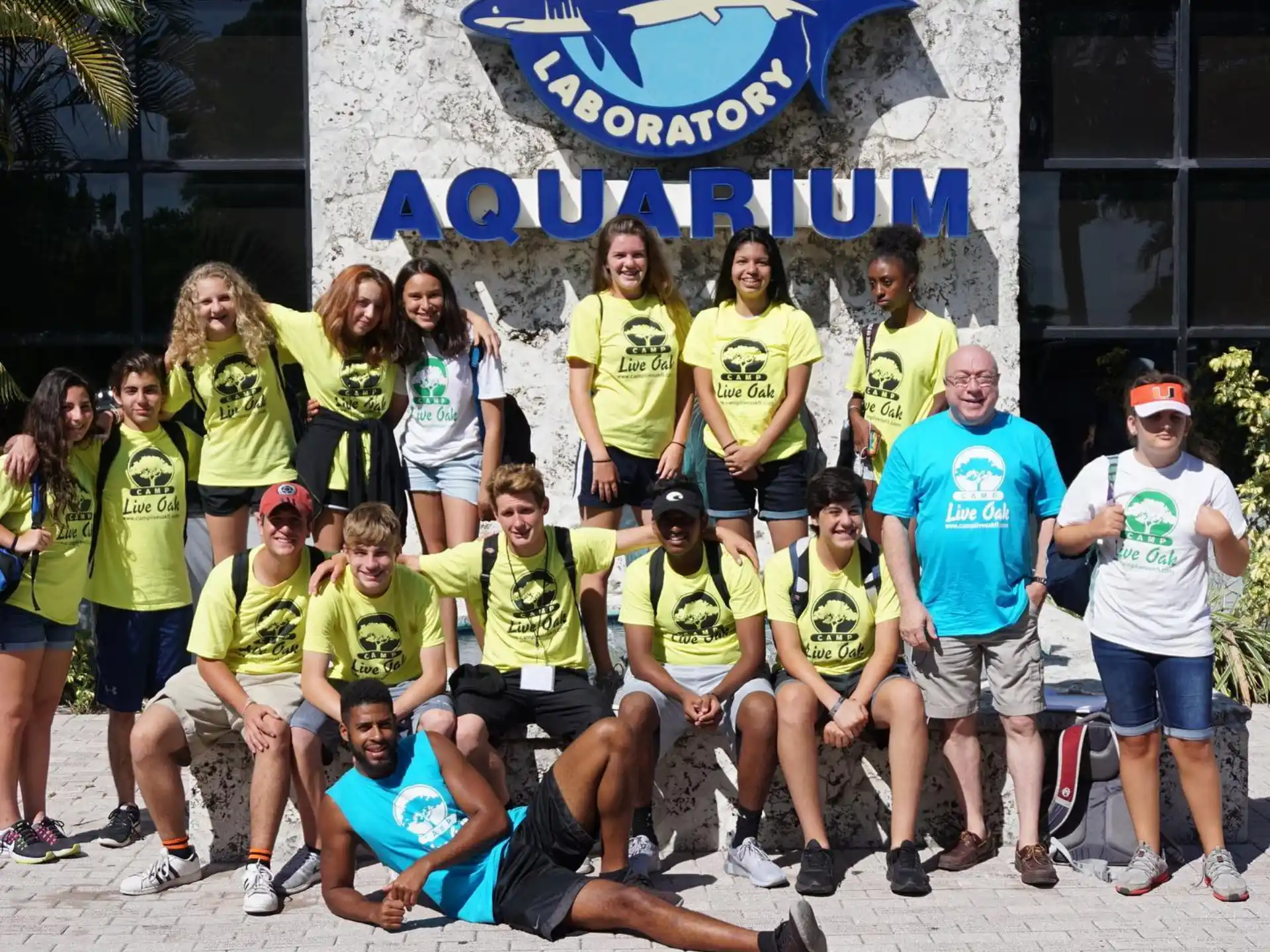 a group of people posing for a photo