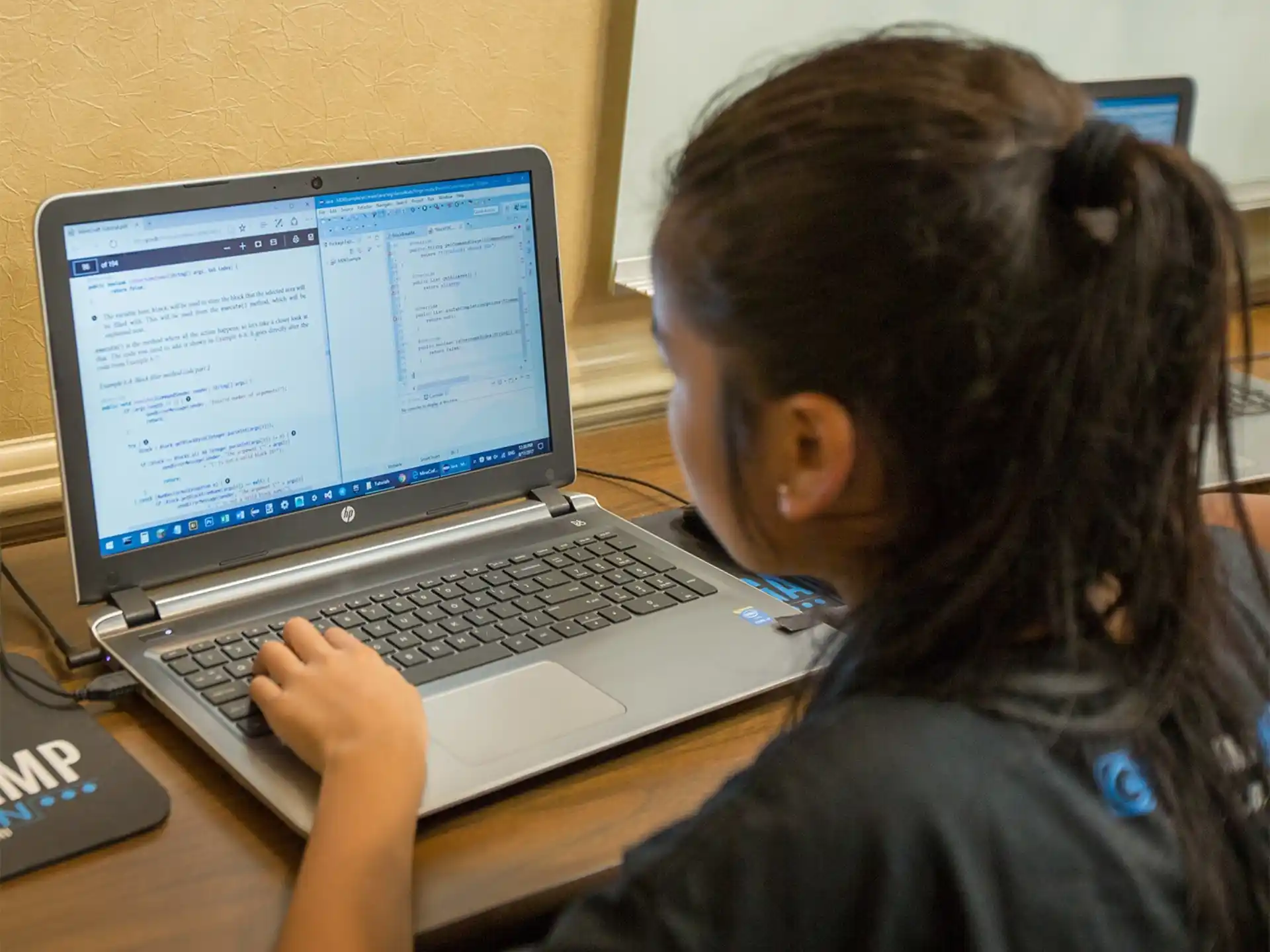 a person using a laptop