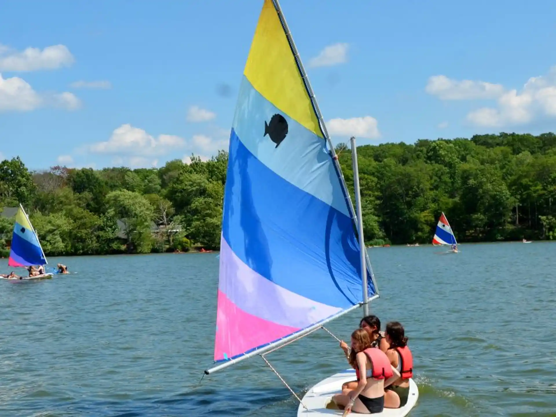 people on a sailboat
