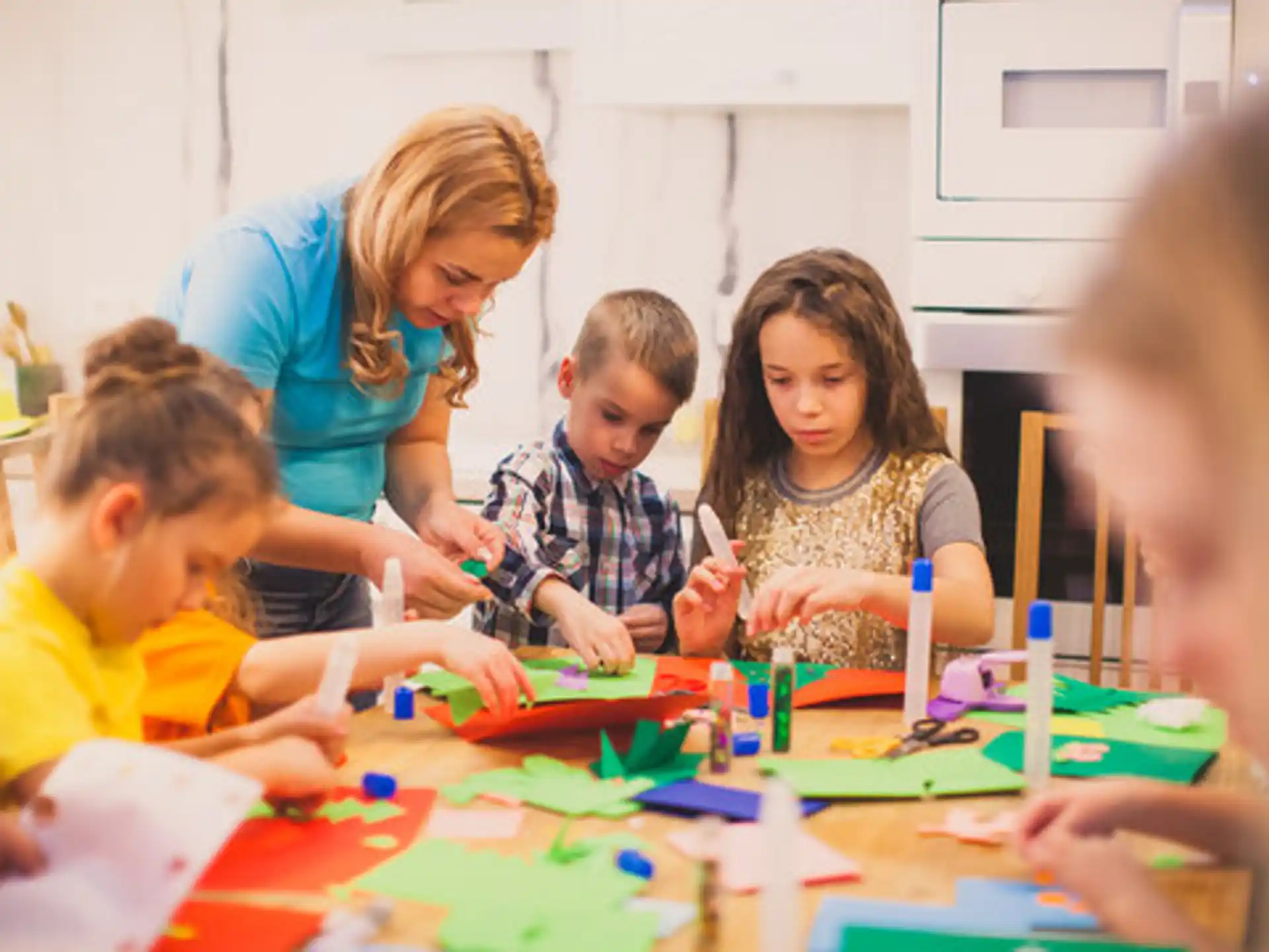 a group of children playing with toys