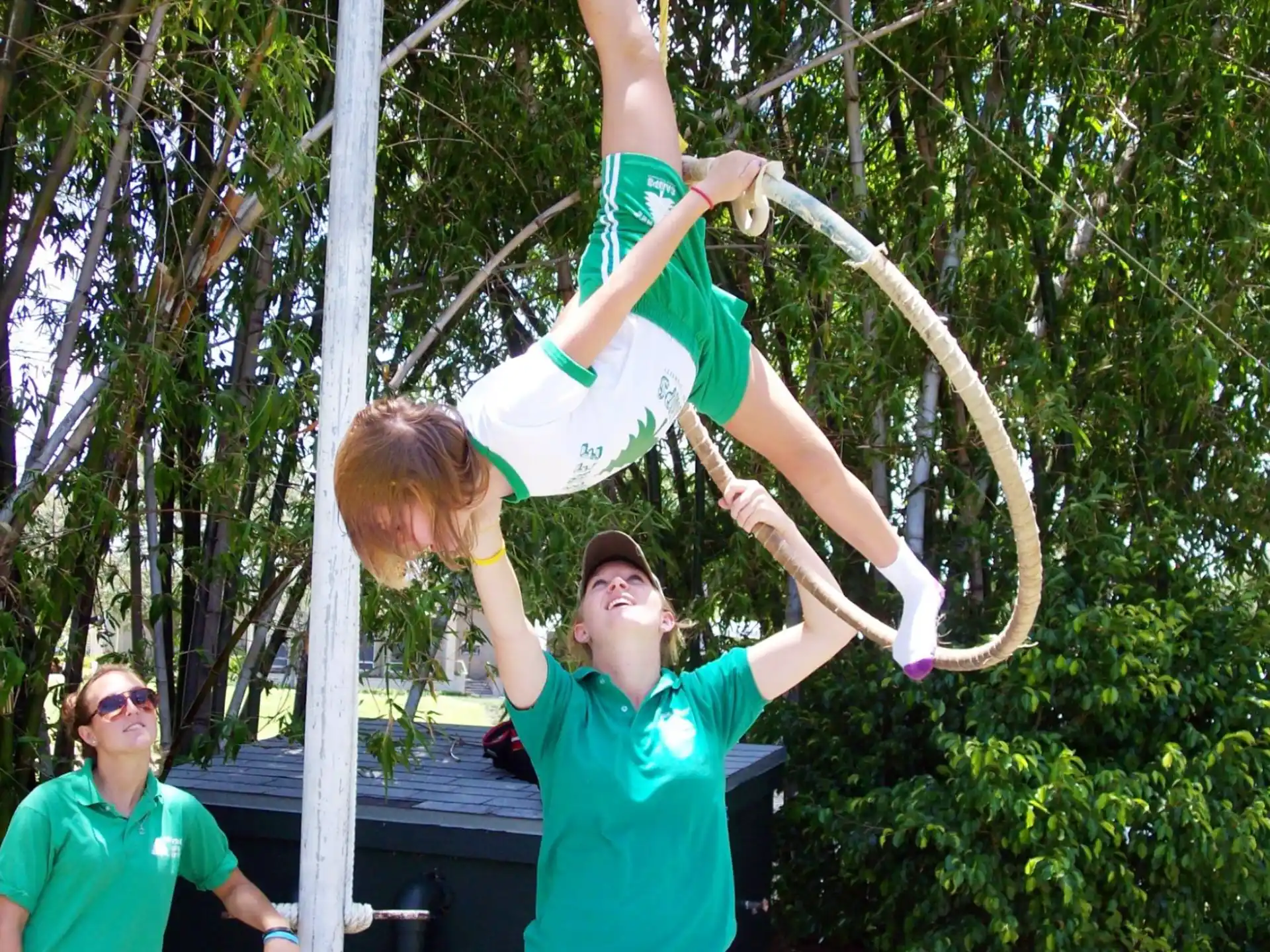 a person from a rope