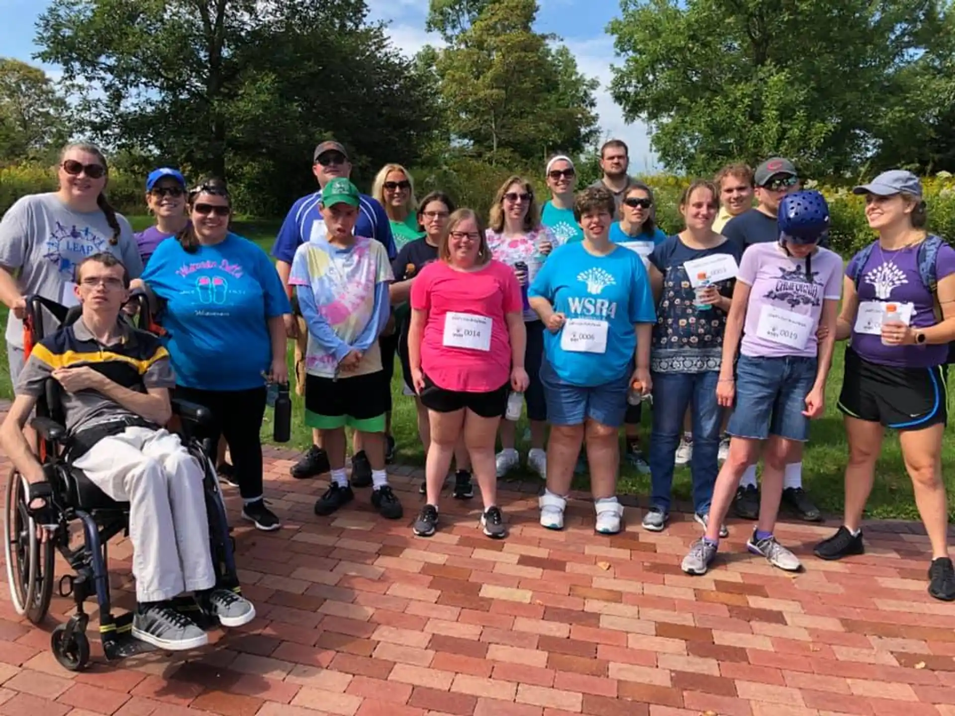 a group of people posing for a photo
